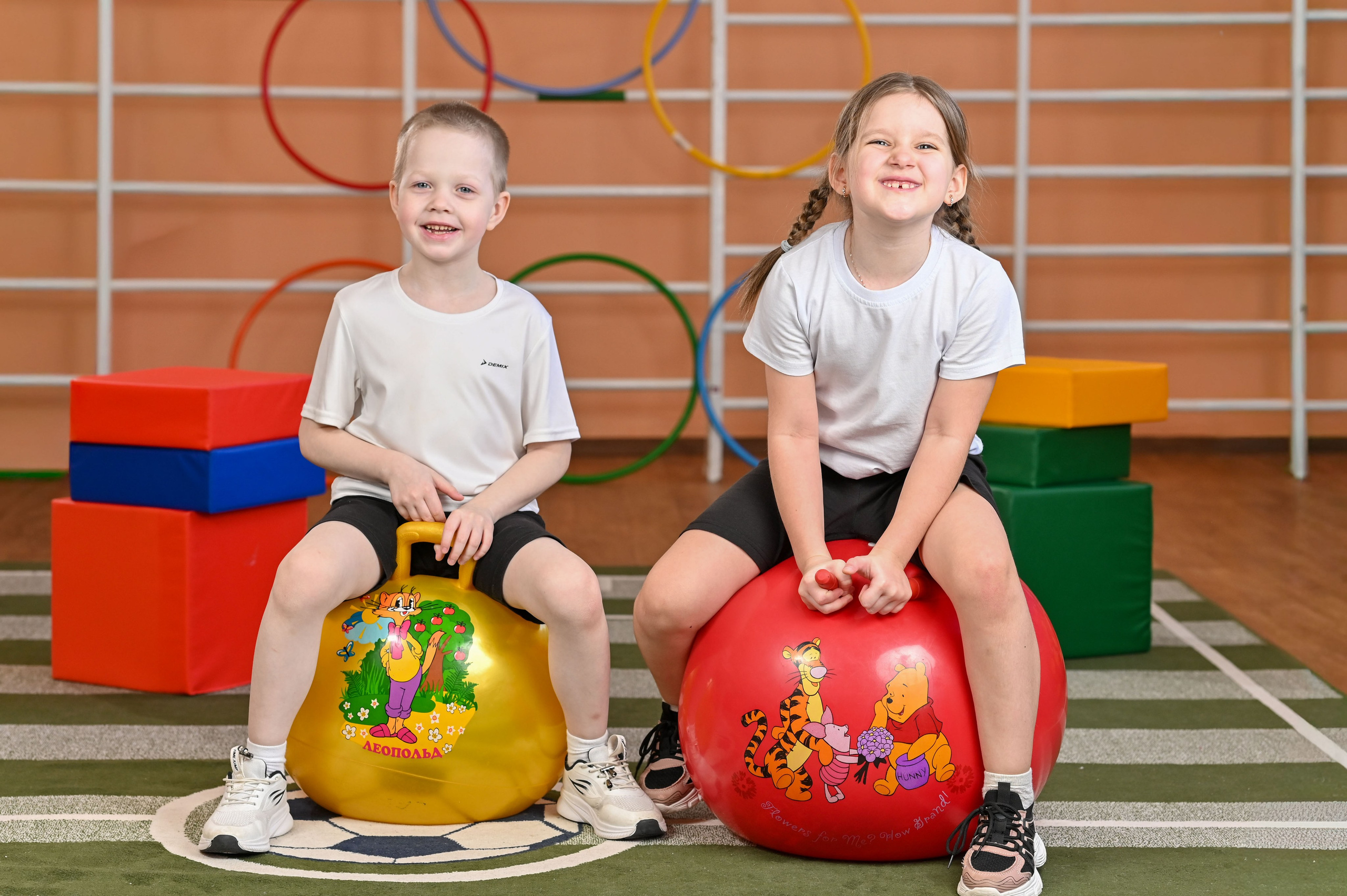 Детский сад на физкультуре. Семейный фотограф в г. Воскресенск Наталия Молева
