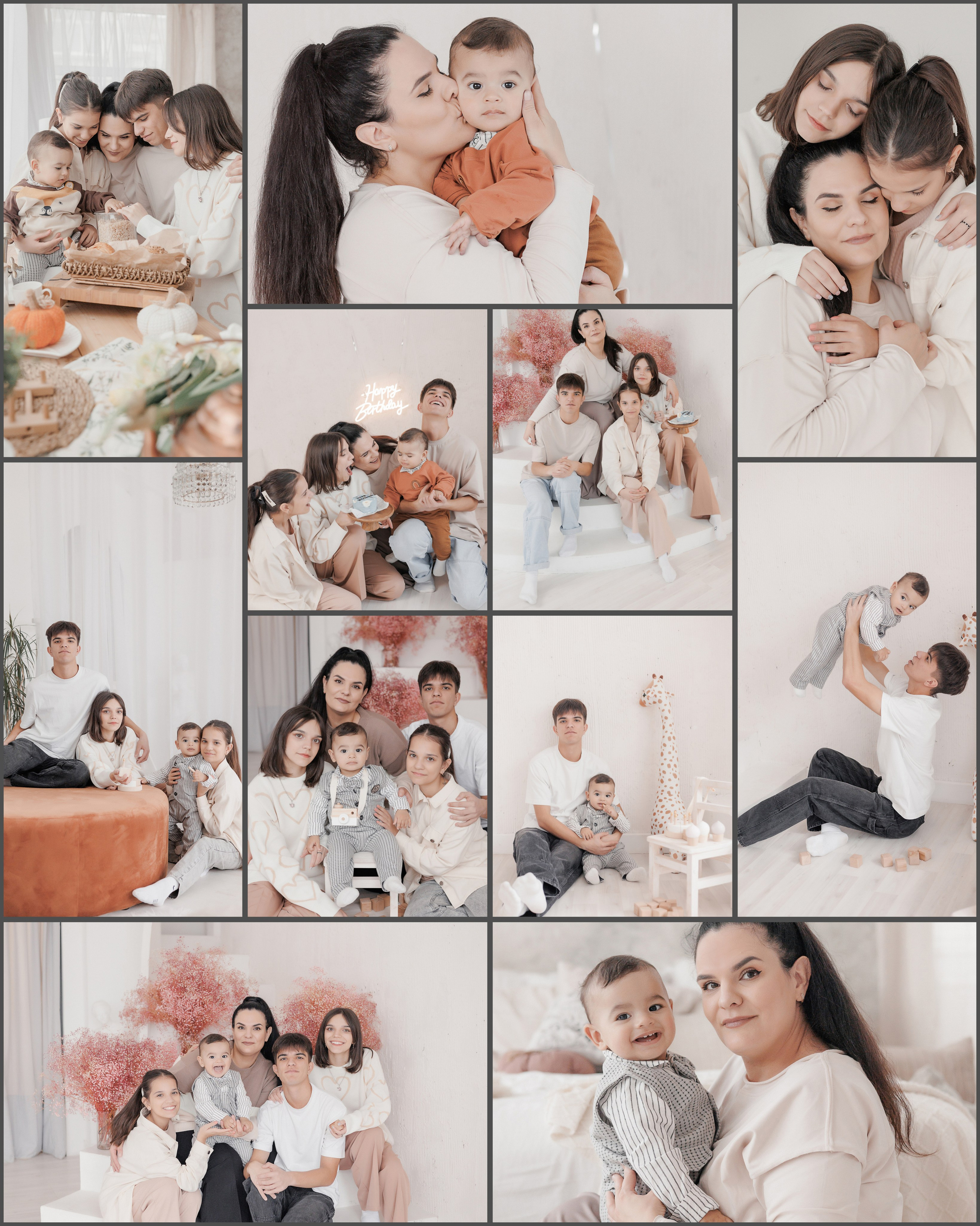 Семейная фотосессия в фотостудии и на природе в Твери. Свадебный и семейный фотограф в Твери и Тверской области