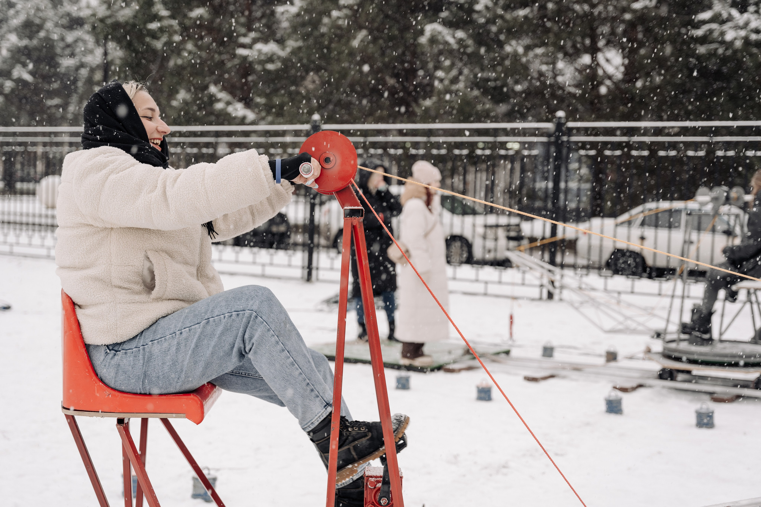 Зимние игры. Свадебные фотосессии в Москве. Фотограф Сергей Ржевский