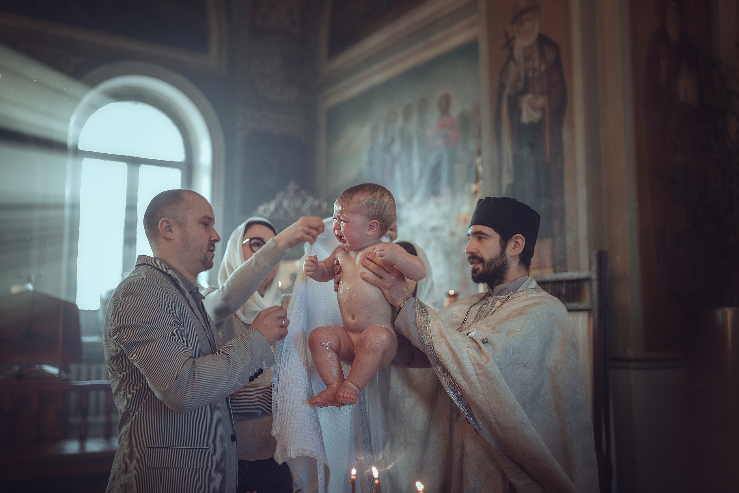 Крещение Матвея. Семейный фотограф в Москве Натали Момот