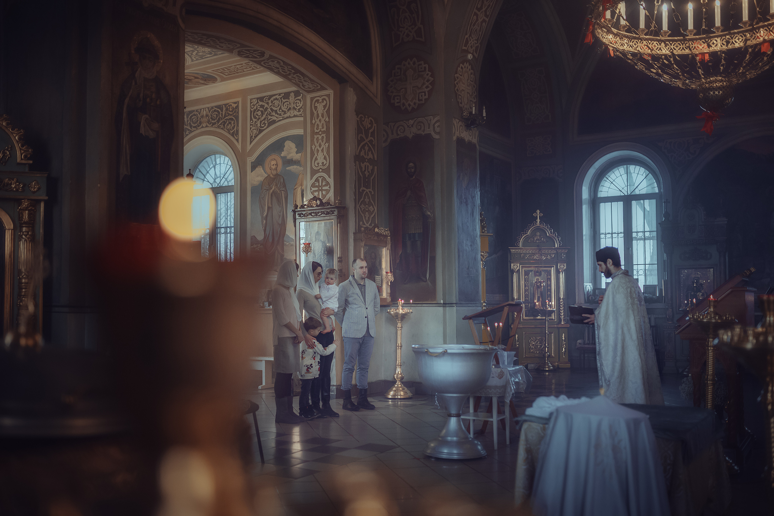 Крещение Матвея. Семейный фотограф в Москве Натали Момот