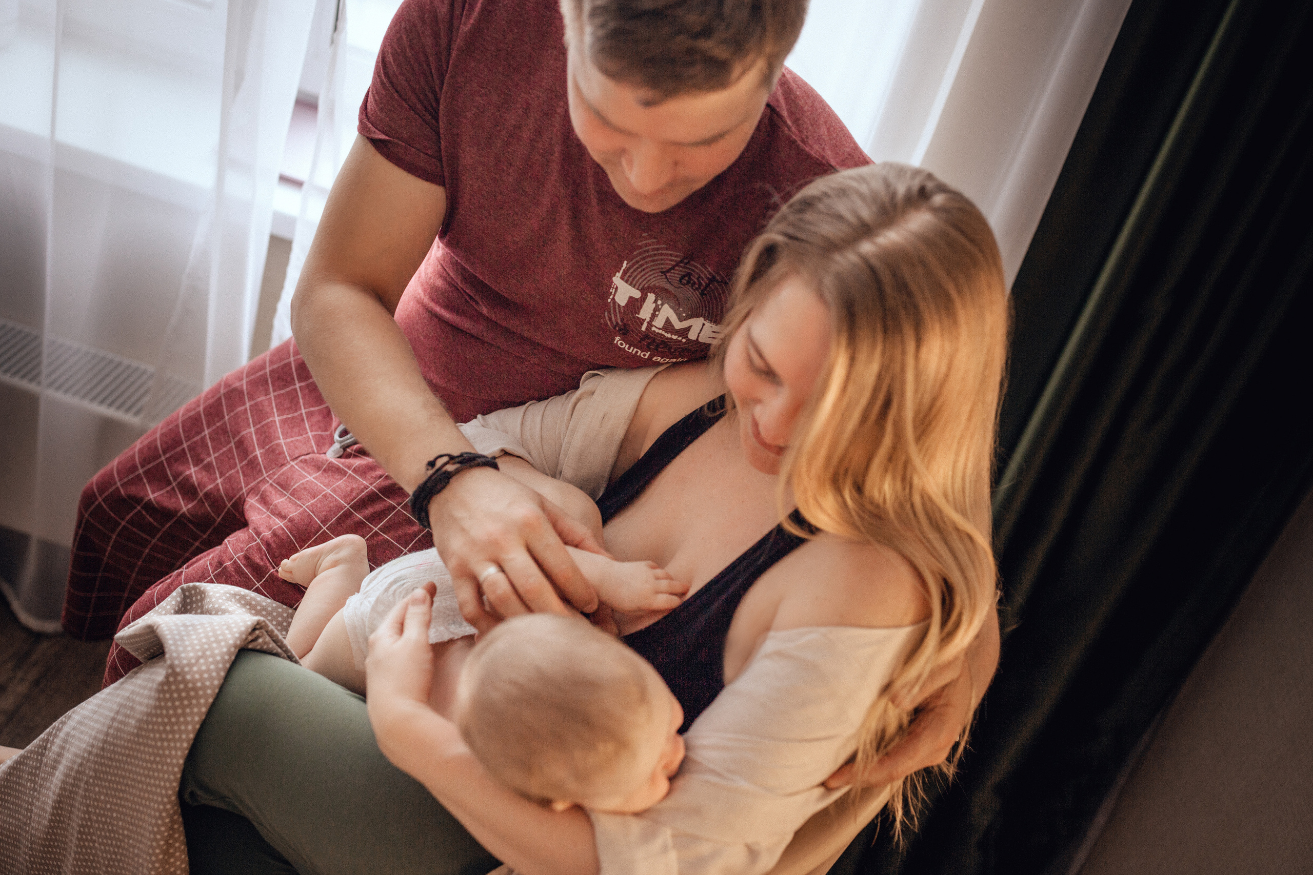 Варя, мама Лена, папа Коля. Семейный фотограф в Москве Натали Момот