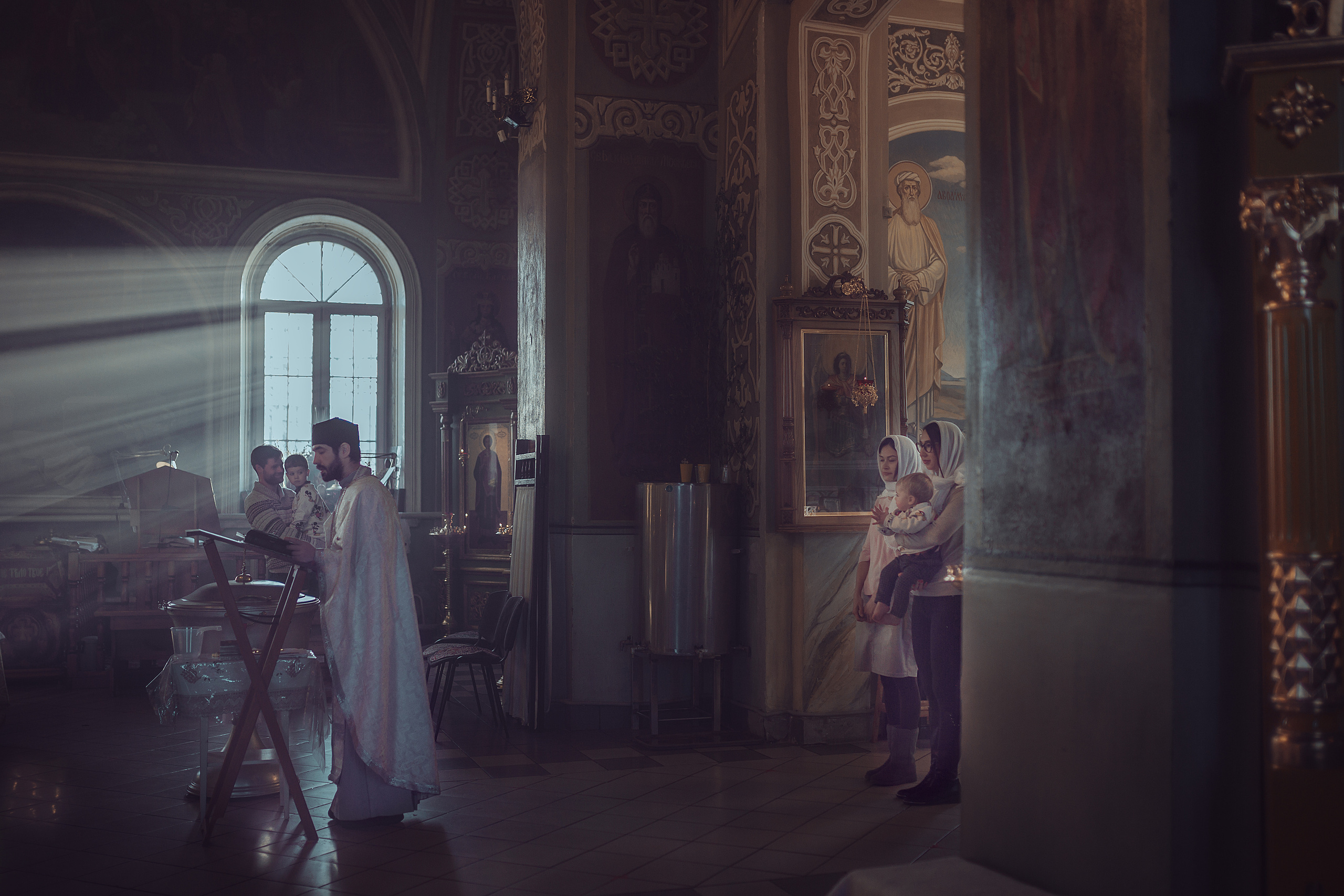 Крещение Матвея. Семейный фотограф в Москве Натали Момот
