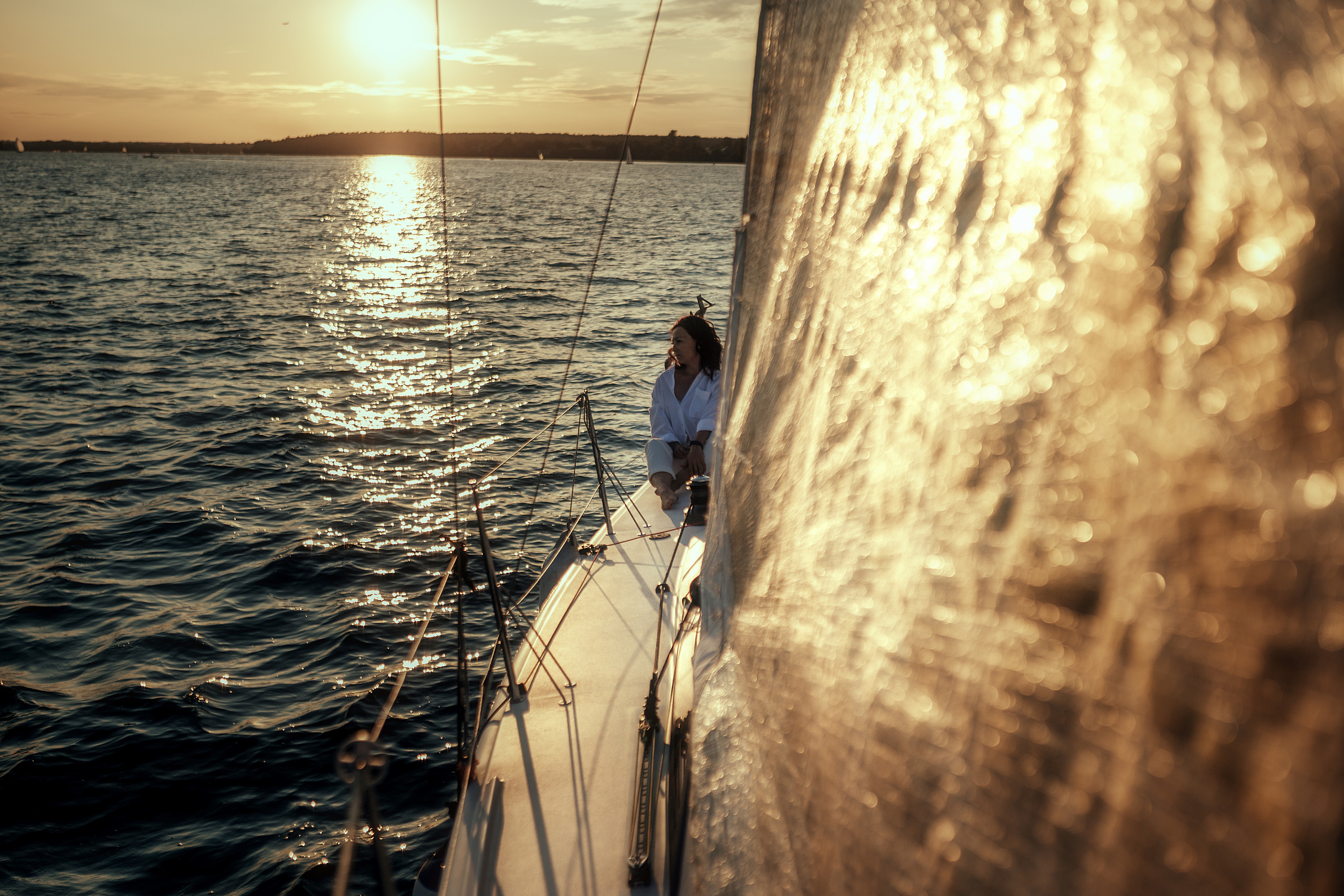 Прогулка с Олесей на яхте. Семейный фотограф в Москве Натали Момот