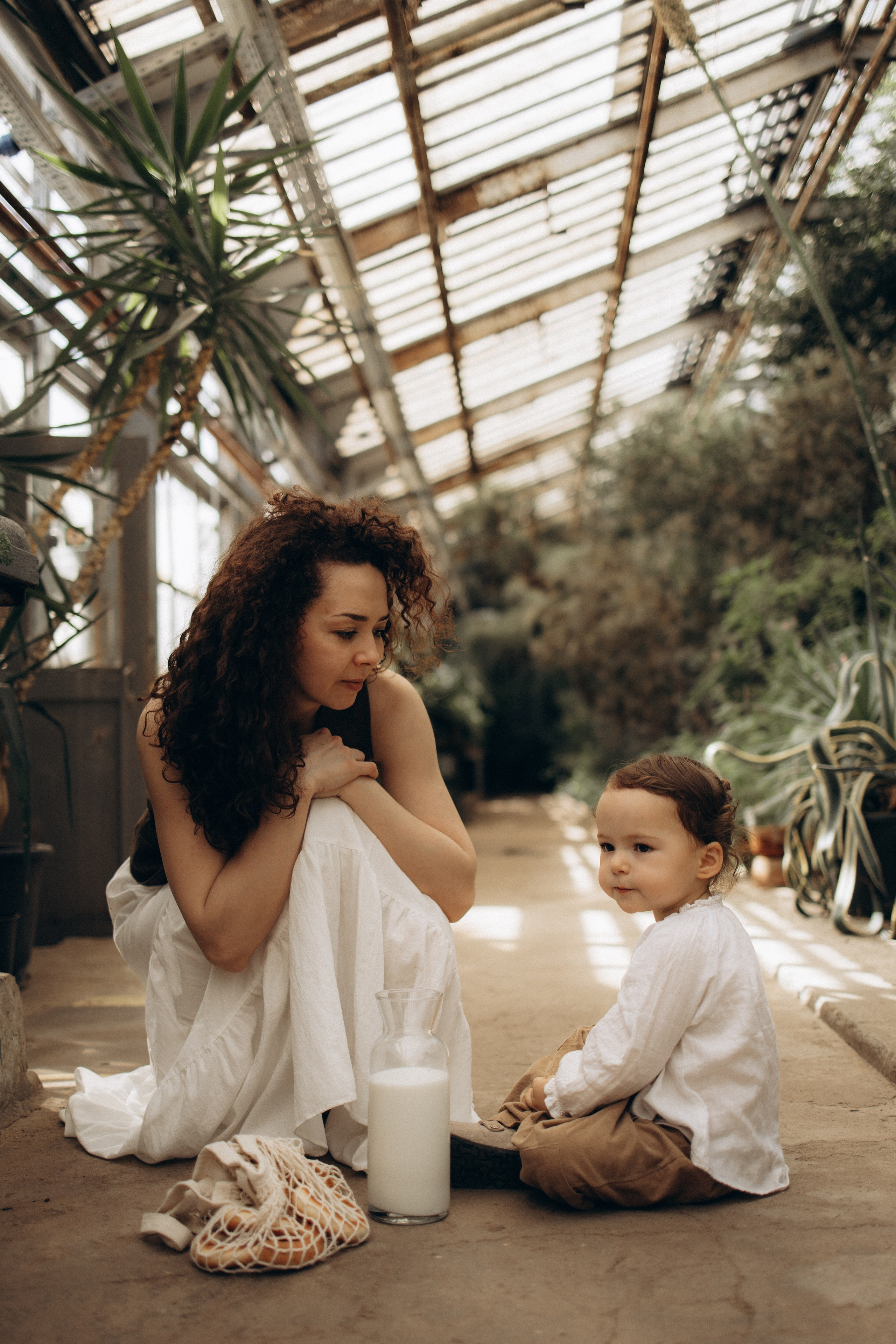 Прогулка по оранжерее. Семейный фотограф в Москве Ксения Аганина