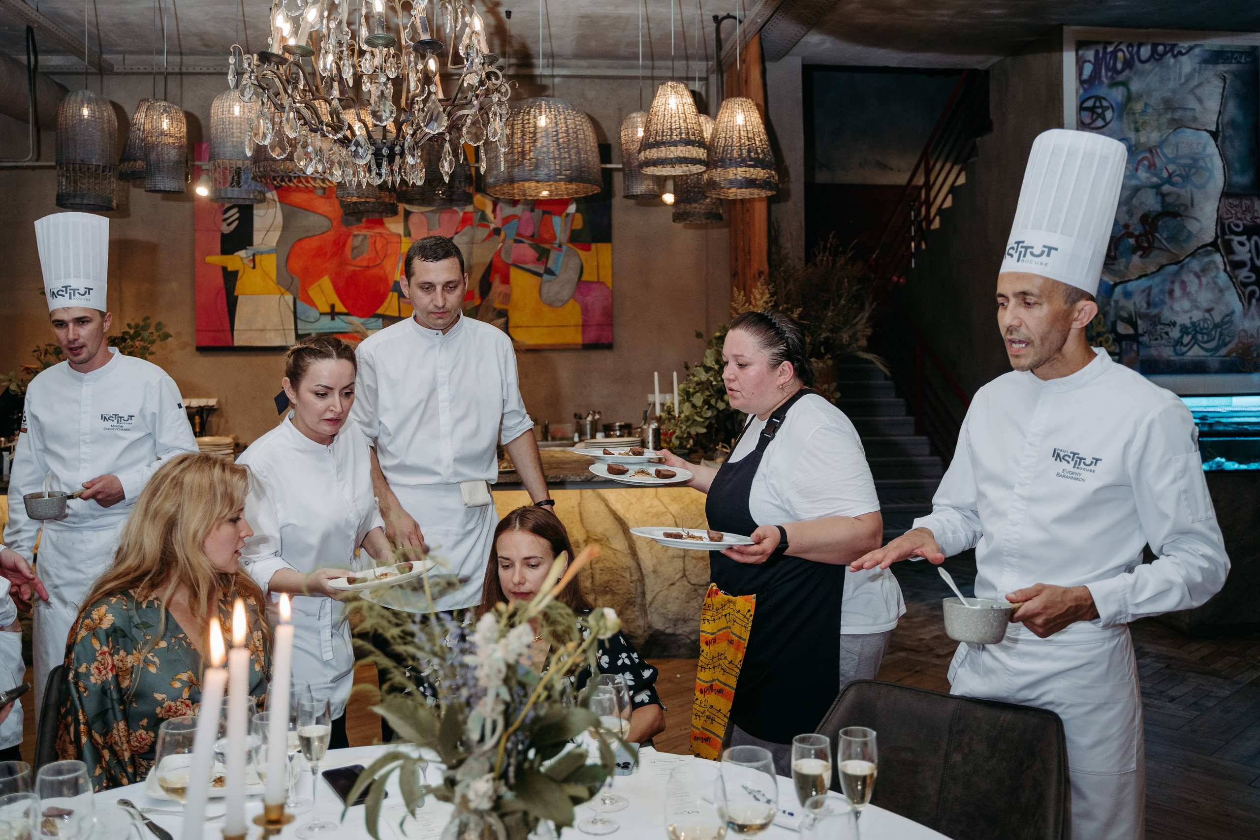 Открытый ужин с Mishlen Шеф Поварами. Репортажный и свадебный фотограф в Москве Рая Небогатова