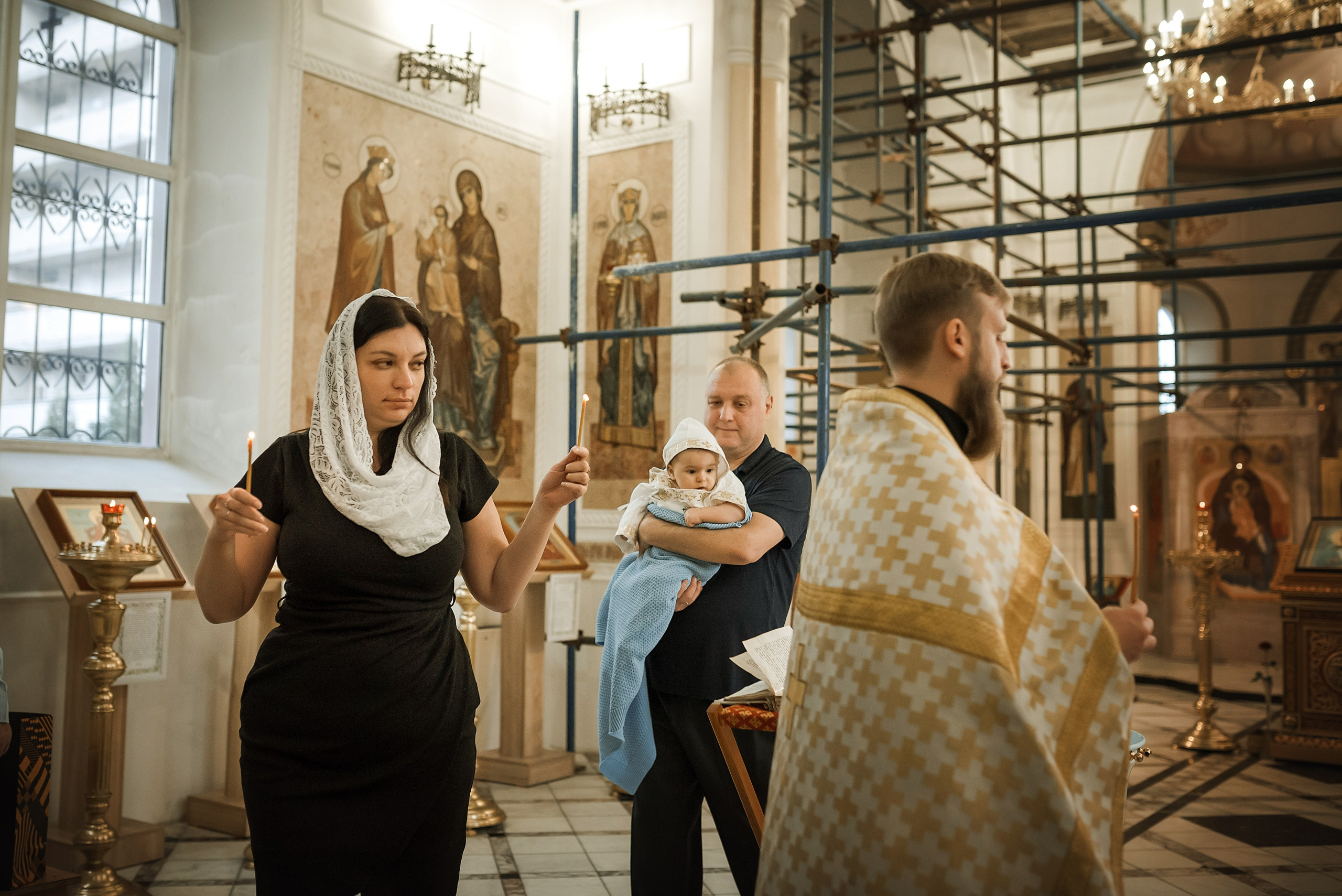 Крещение Семёна _ Храм святой вмч. Екатерины. Семейный фотограф в Ростове-на-Дону Татьяна Литвинова