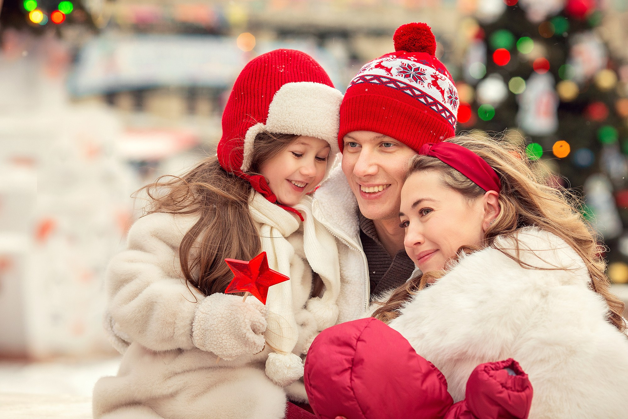 Атмосферная фотосессия на новогодней ярмарке. Семейный фотограф Татьяна Надеждина | Москва, Московская область, Ярославль