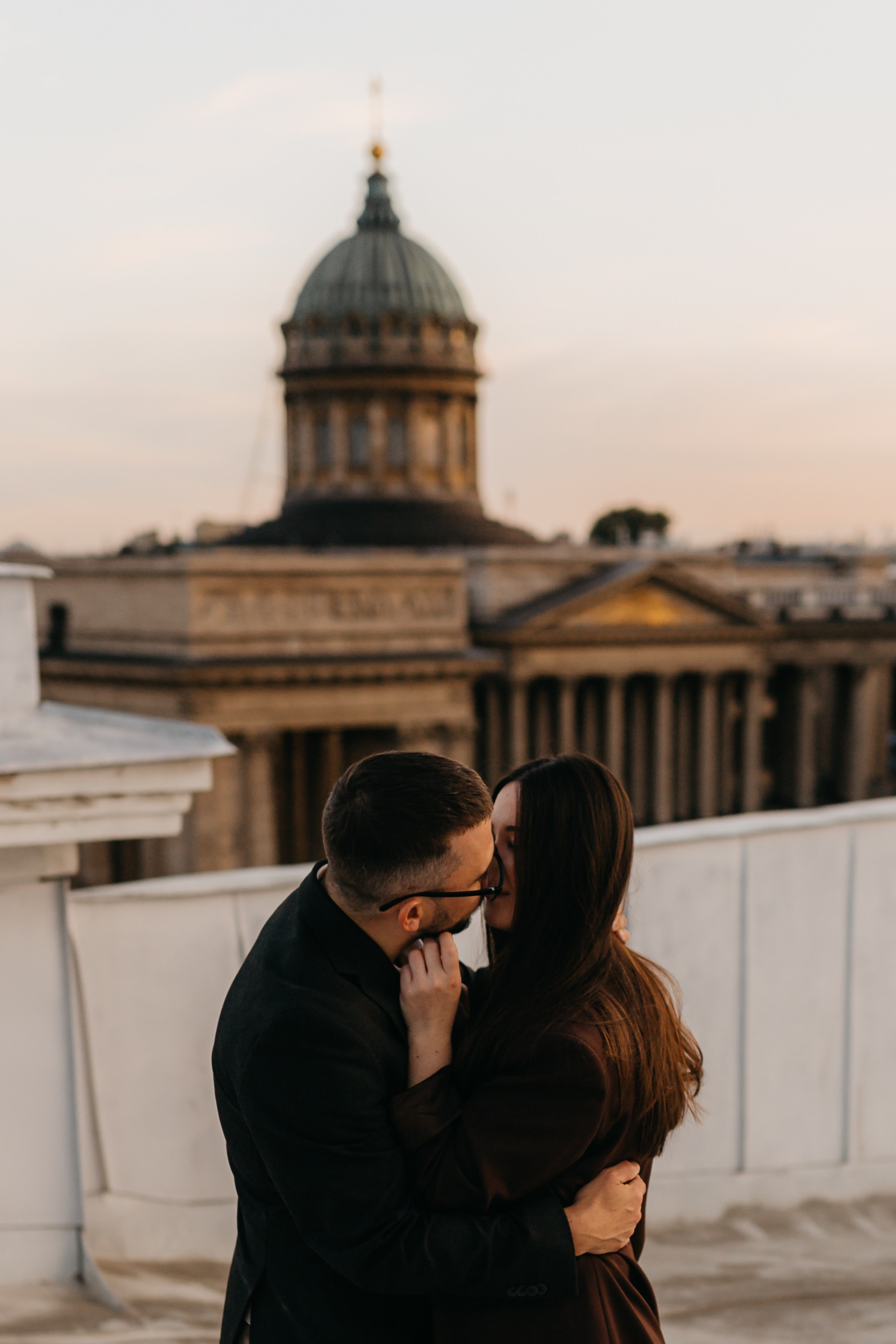 LoveStory на крышах Питера. Фотограф Санкт-Петербург Князева Елизавета