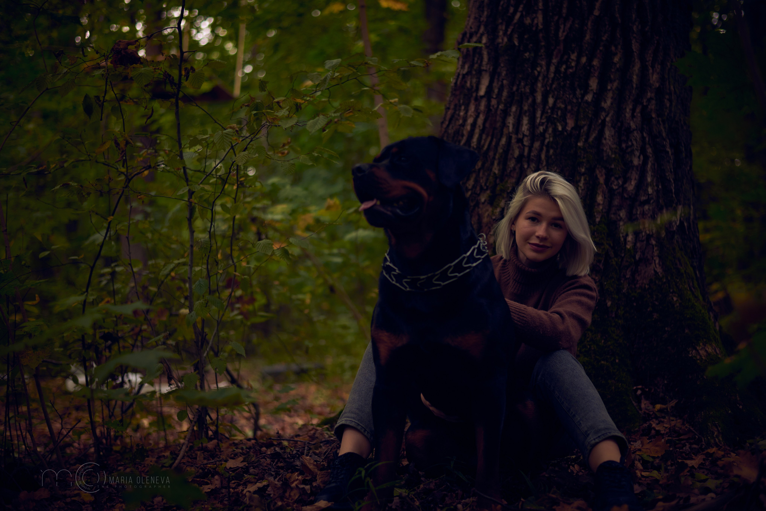 Прогулка с собакой. Фотограф Мария Оленева