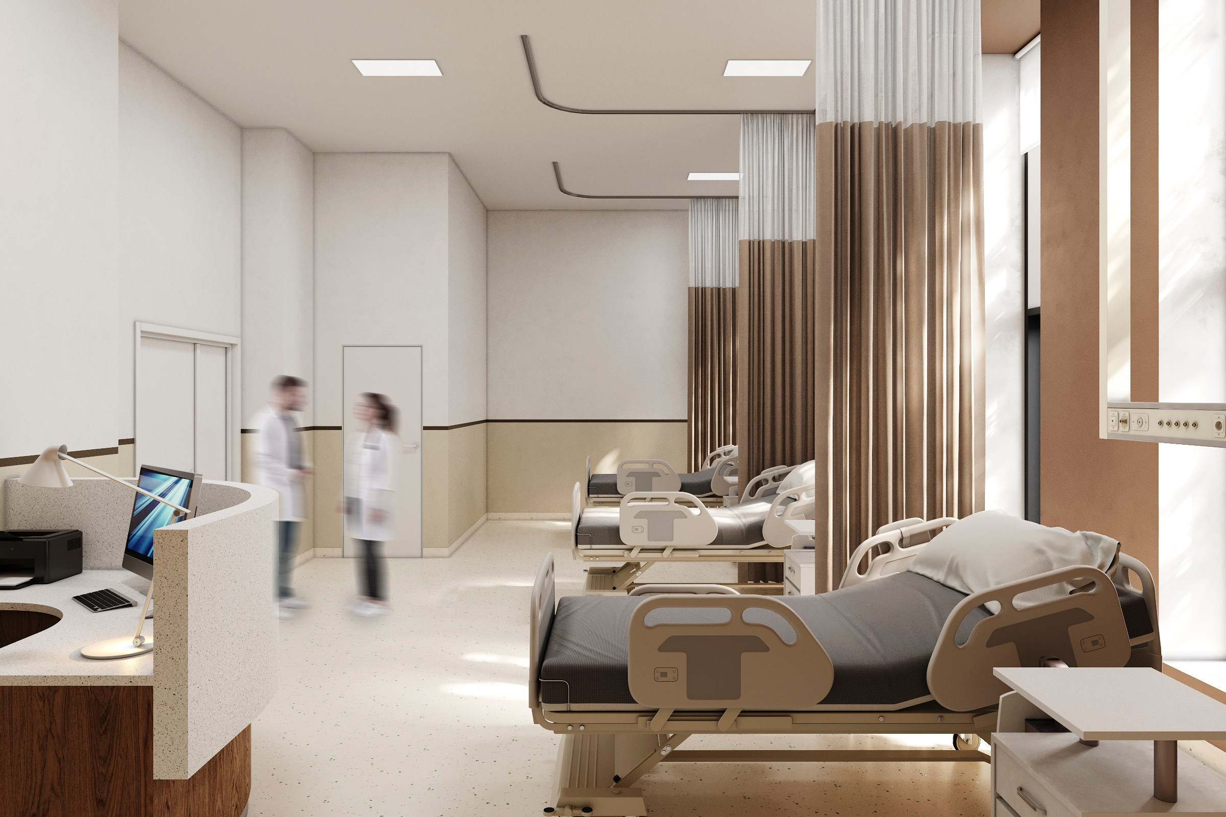 Визуализация больницы в Сколково Москва. Архитектор-дизайнер в Казани