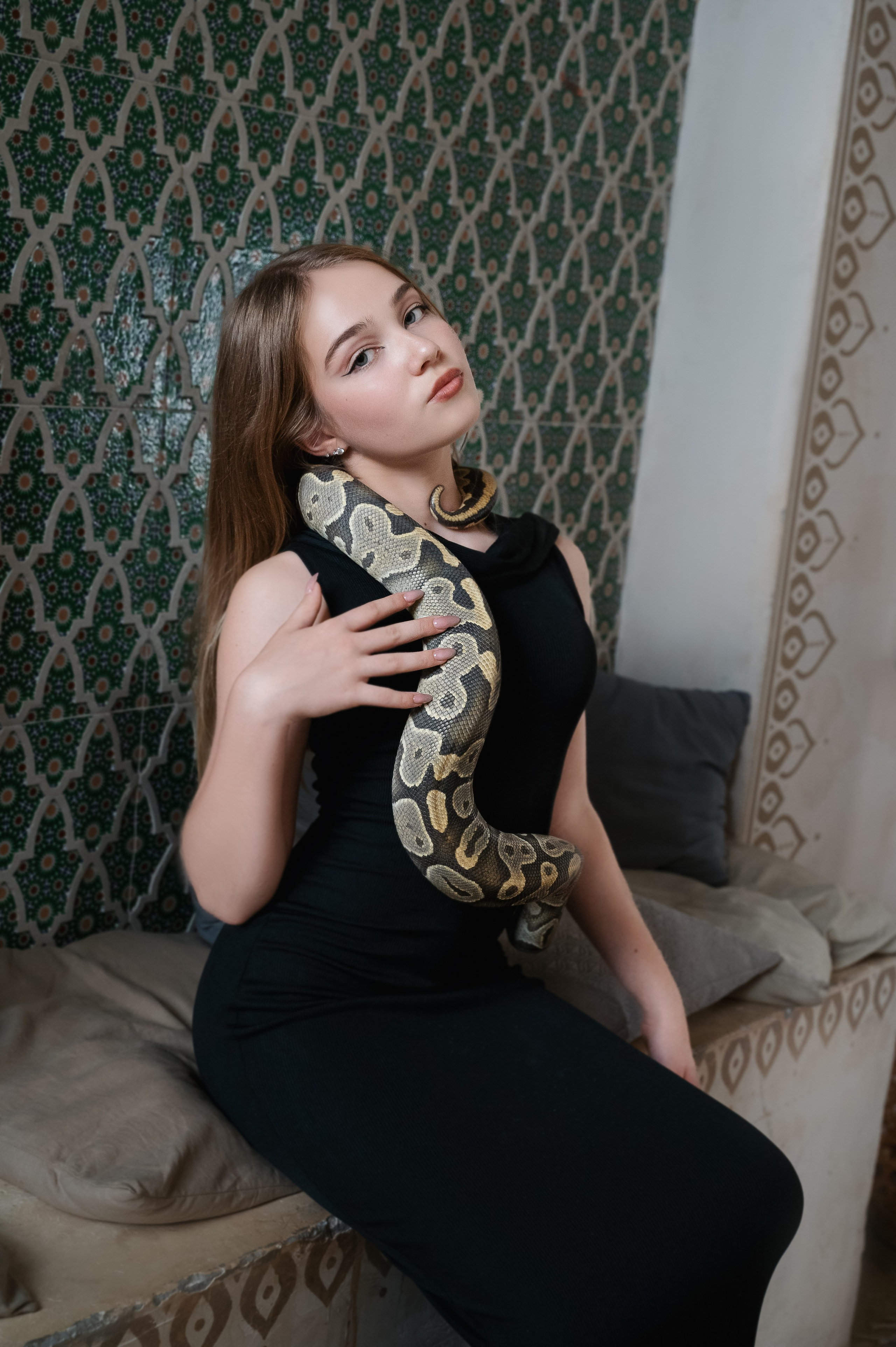 София и питон. Фотограф Москва и Московская область Мария Кузьмина