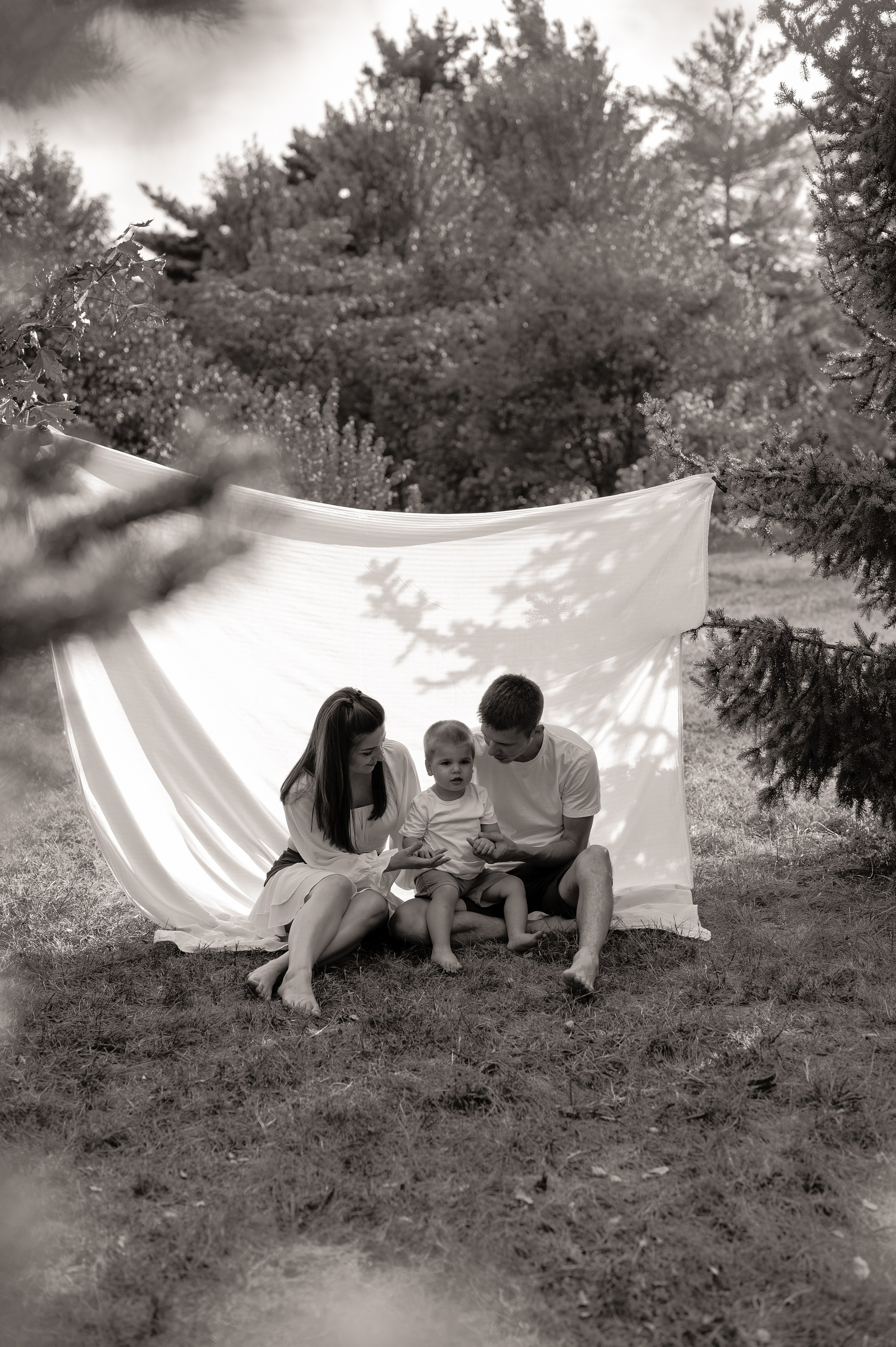 Летняя семейная фотосессия в парке. Свадебный и семейный фотограф в Краснодаре Алина Мельник