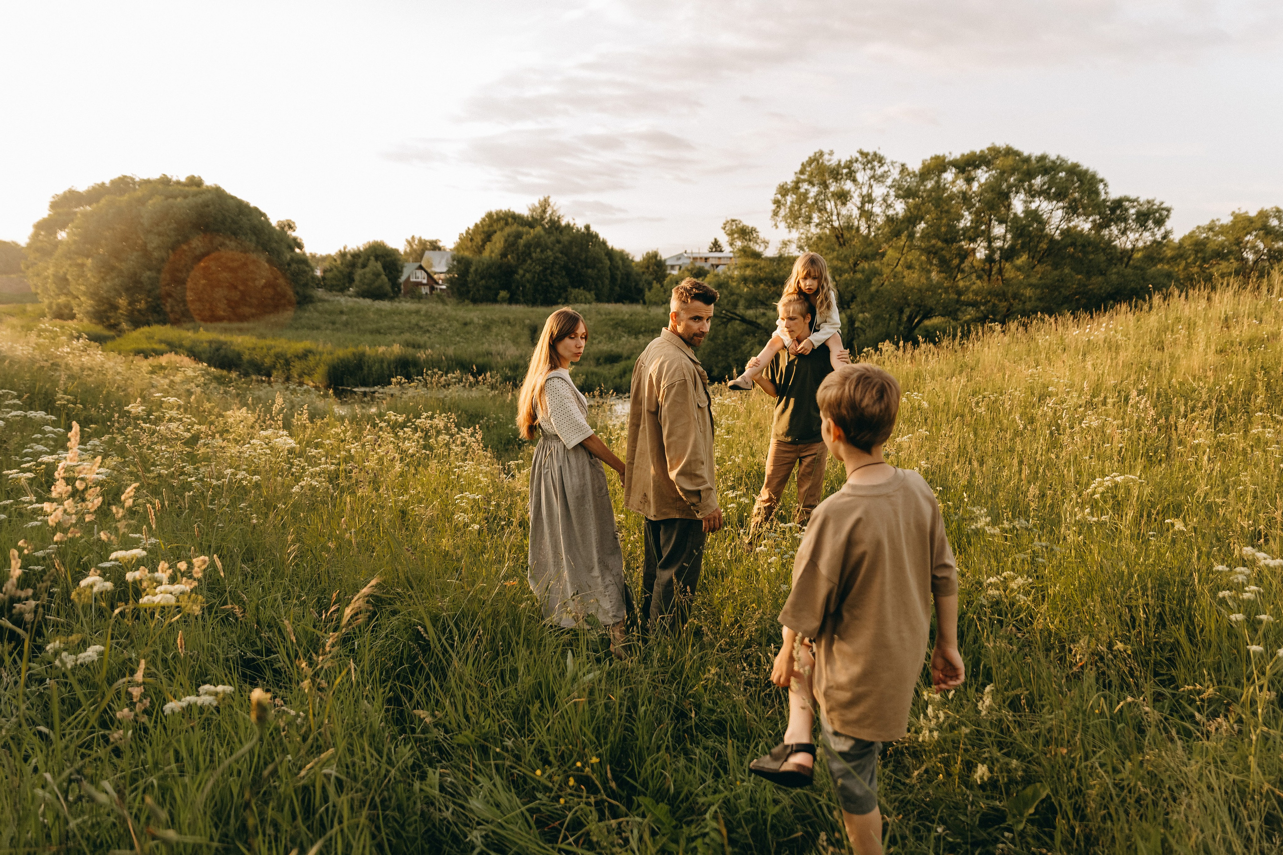 Наталья, Дмитрий, Артем, Леша и Аглая. Семейный фотограф В Москве Александра Дейкун