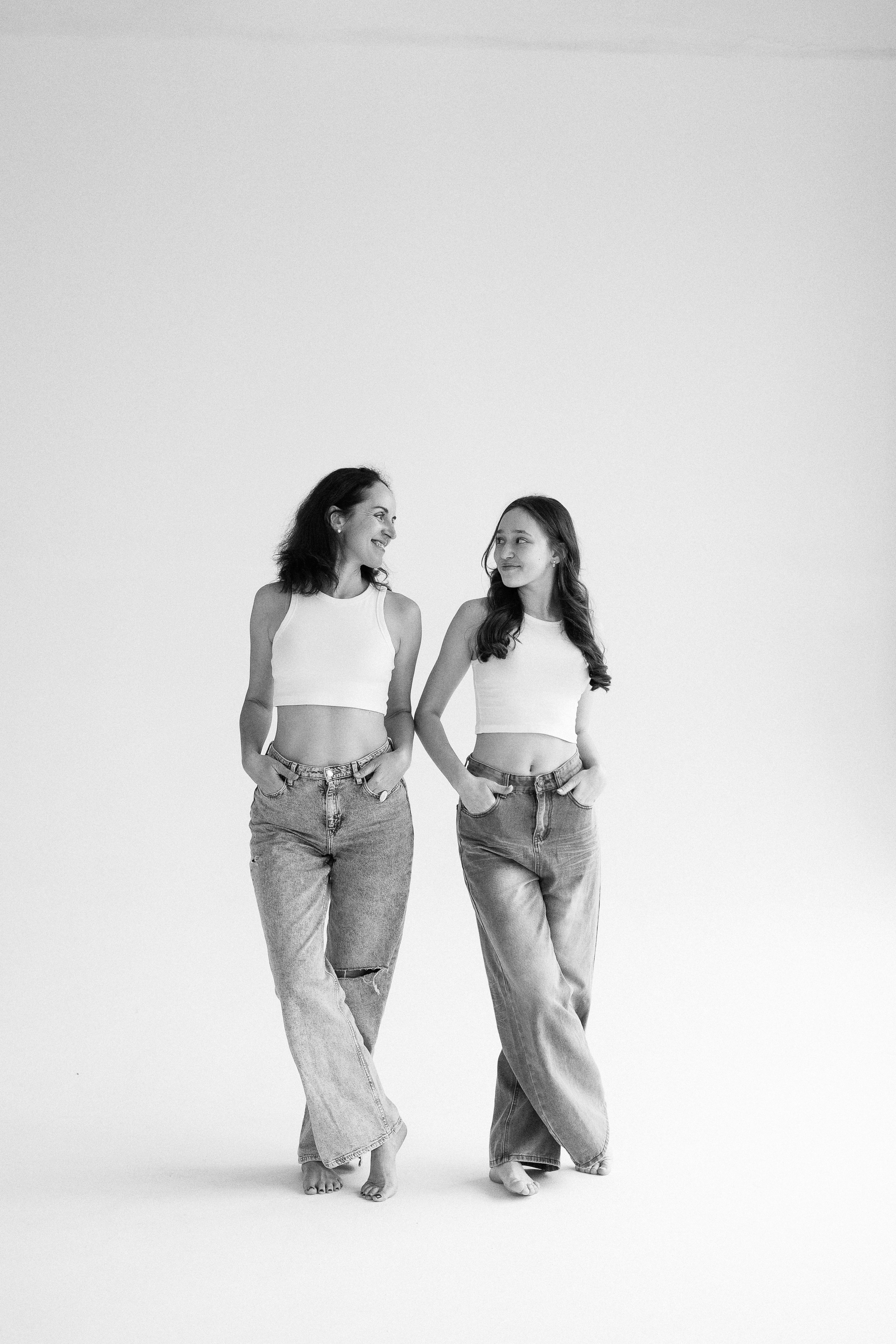 Фотосессия мамы с дочкой-подростком. Семейный фотограф в Москве Марина Петра