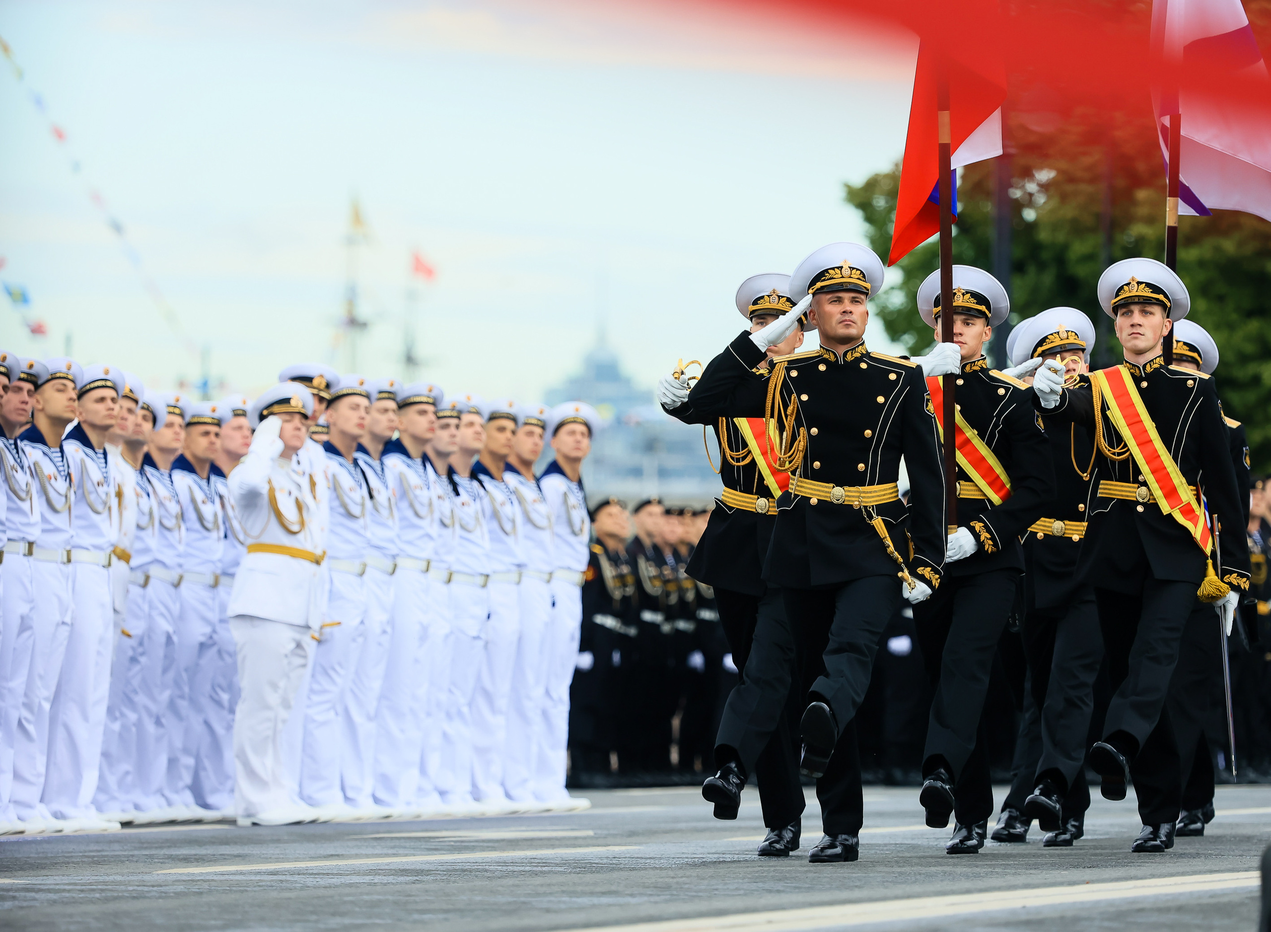 Владимир Путин на День Военно-морского флота — 2022 в Санкт-Петербурге. Моя фотография