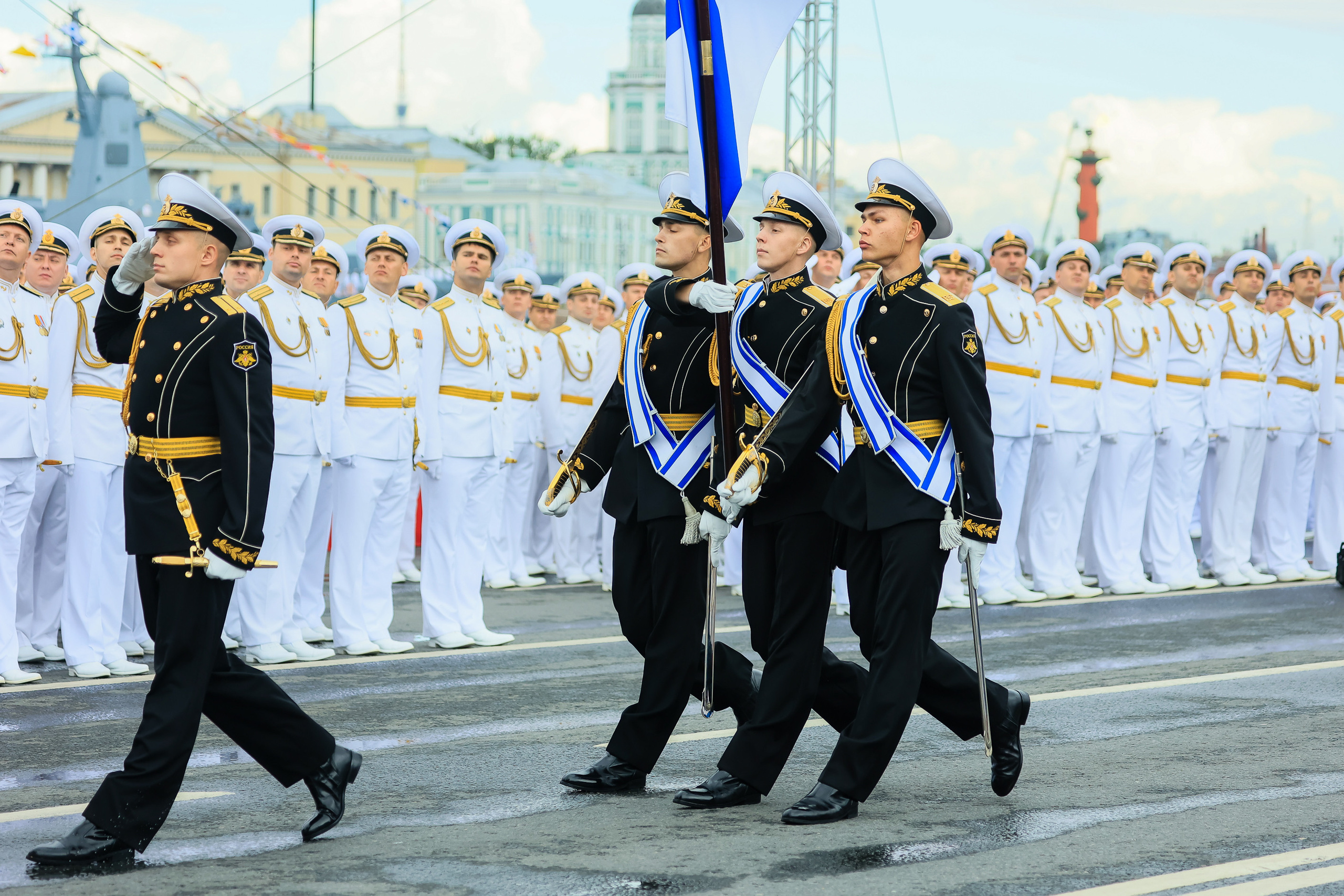 Владимир Путин на День Военно-морского флота — 2022 в Санкт-Петербурге. Моя фотография