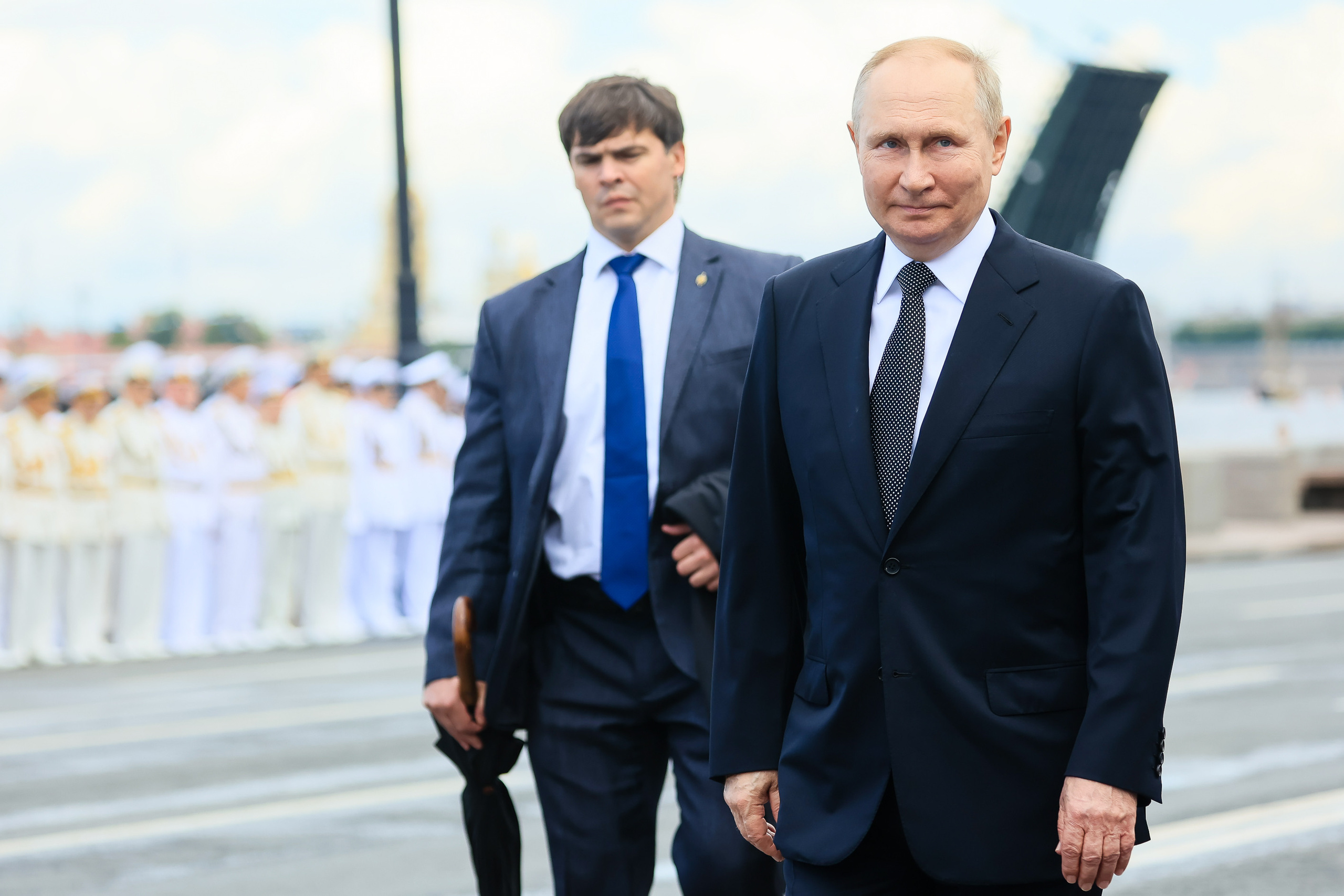 Владимир Путин на День Военно-морского флота — 2022 в Санкт-Петербурге. Моя фотография