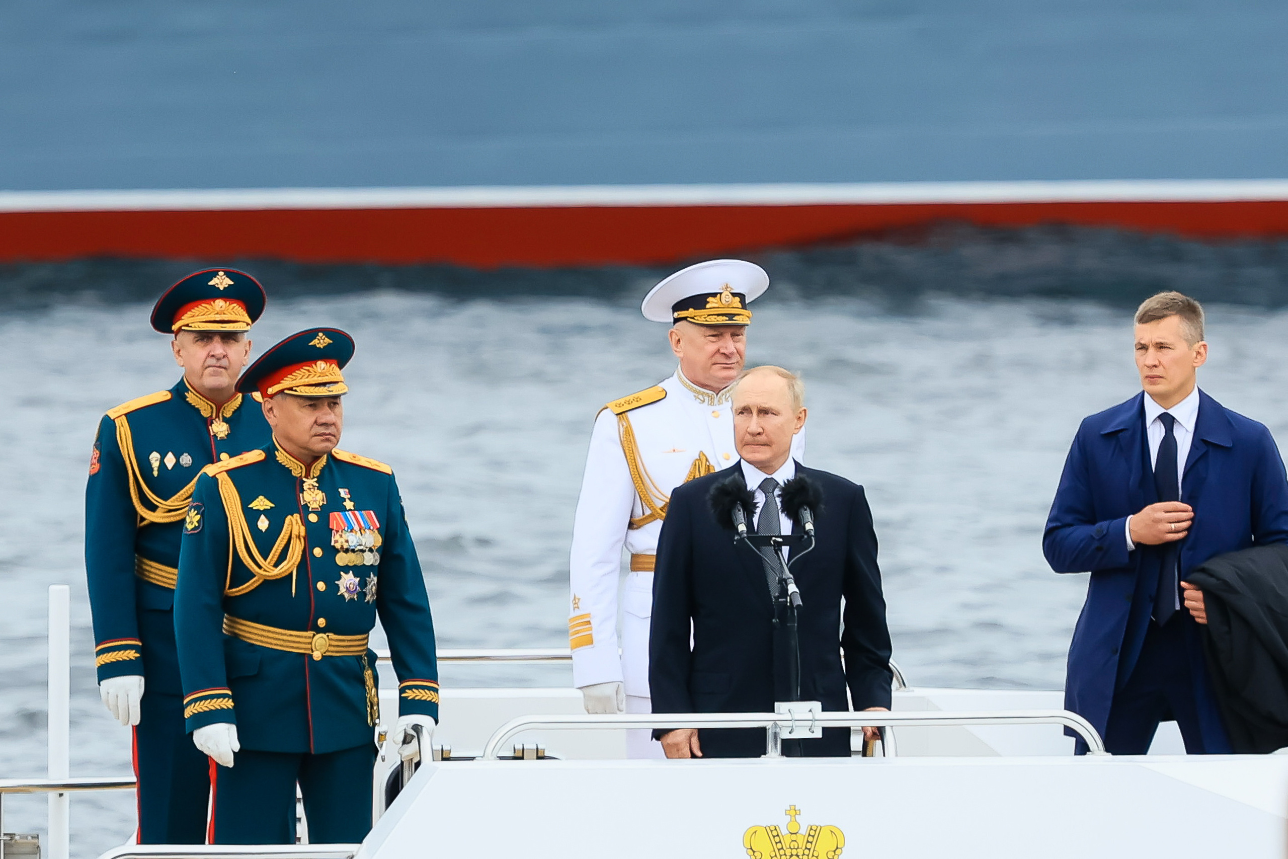 Владимир Путин на День Военно-морского флота — 2022 в Санкт-Петербурге. Моя фотография
