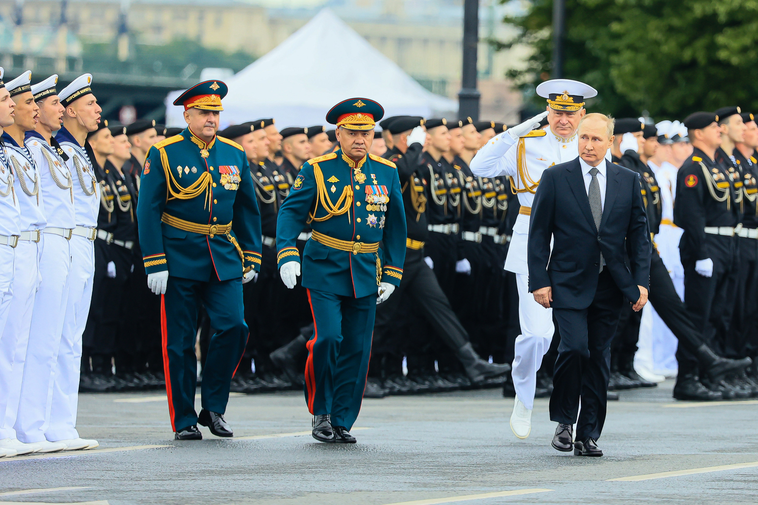Владимир Путин на День Военно-морского флота — 2022 в Санкт-Петербурге. Моя фотография