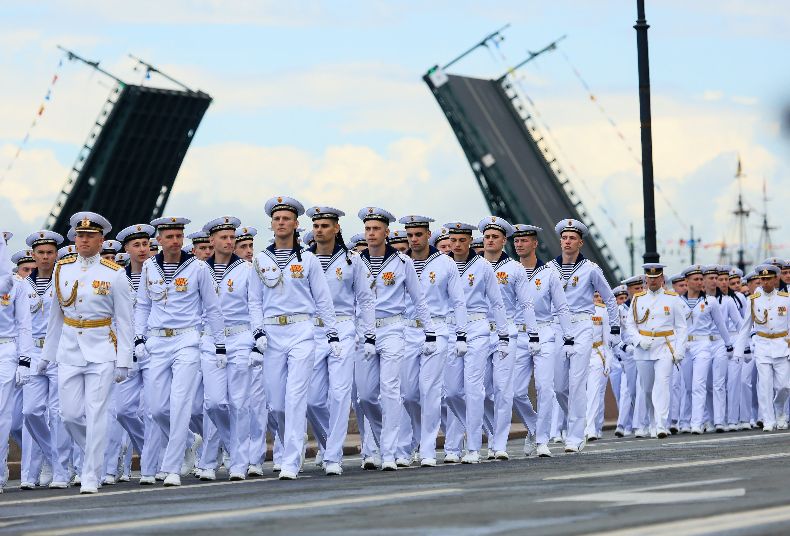 Владимир Путин на День Военно-морского флота — 2022 в Санкт-Петербурге. Моя фотография