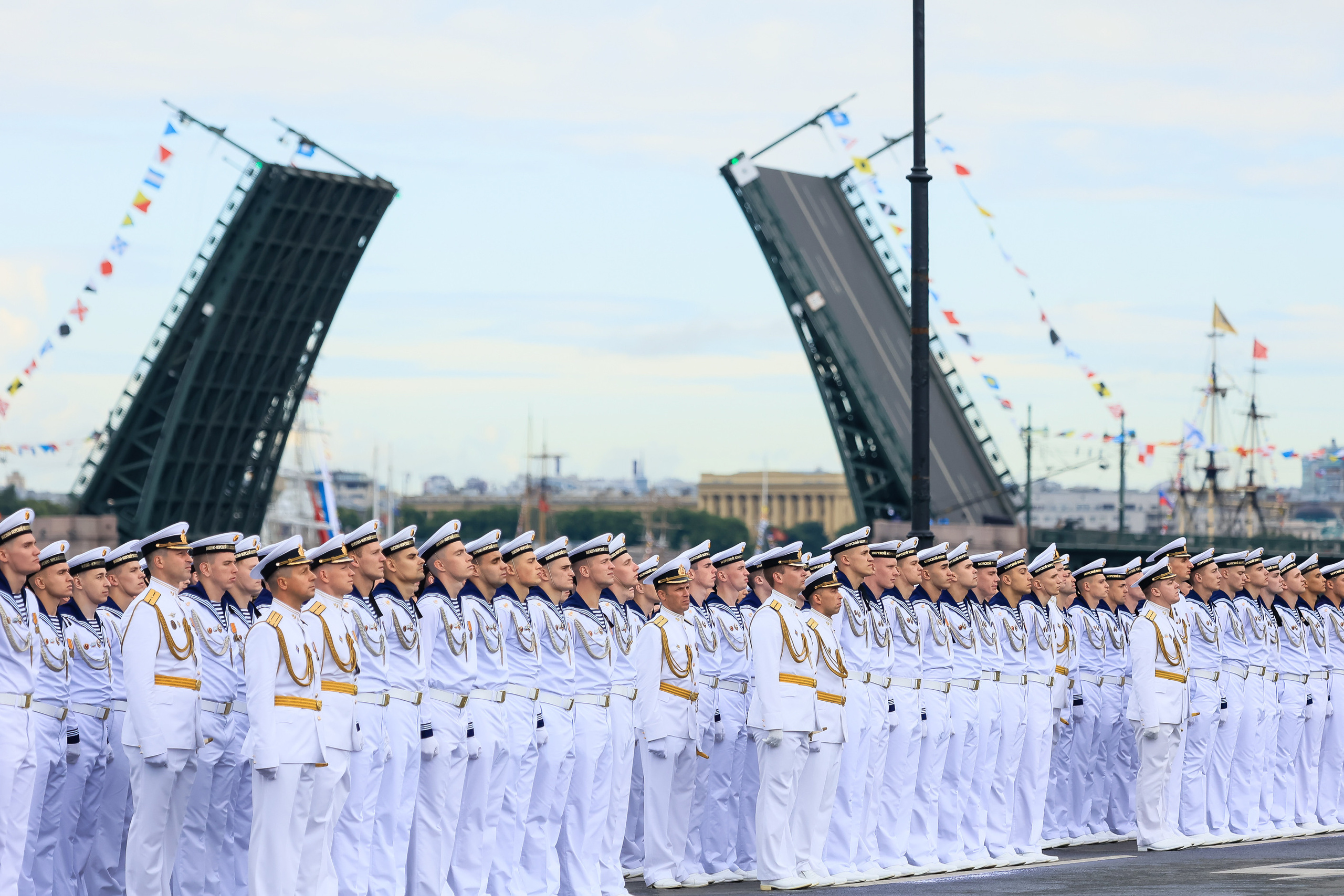 Владимир Путин на День Военно-морского флота — 2022 в Санкт-Петербурге. Моя фотография