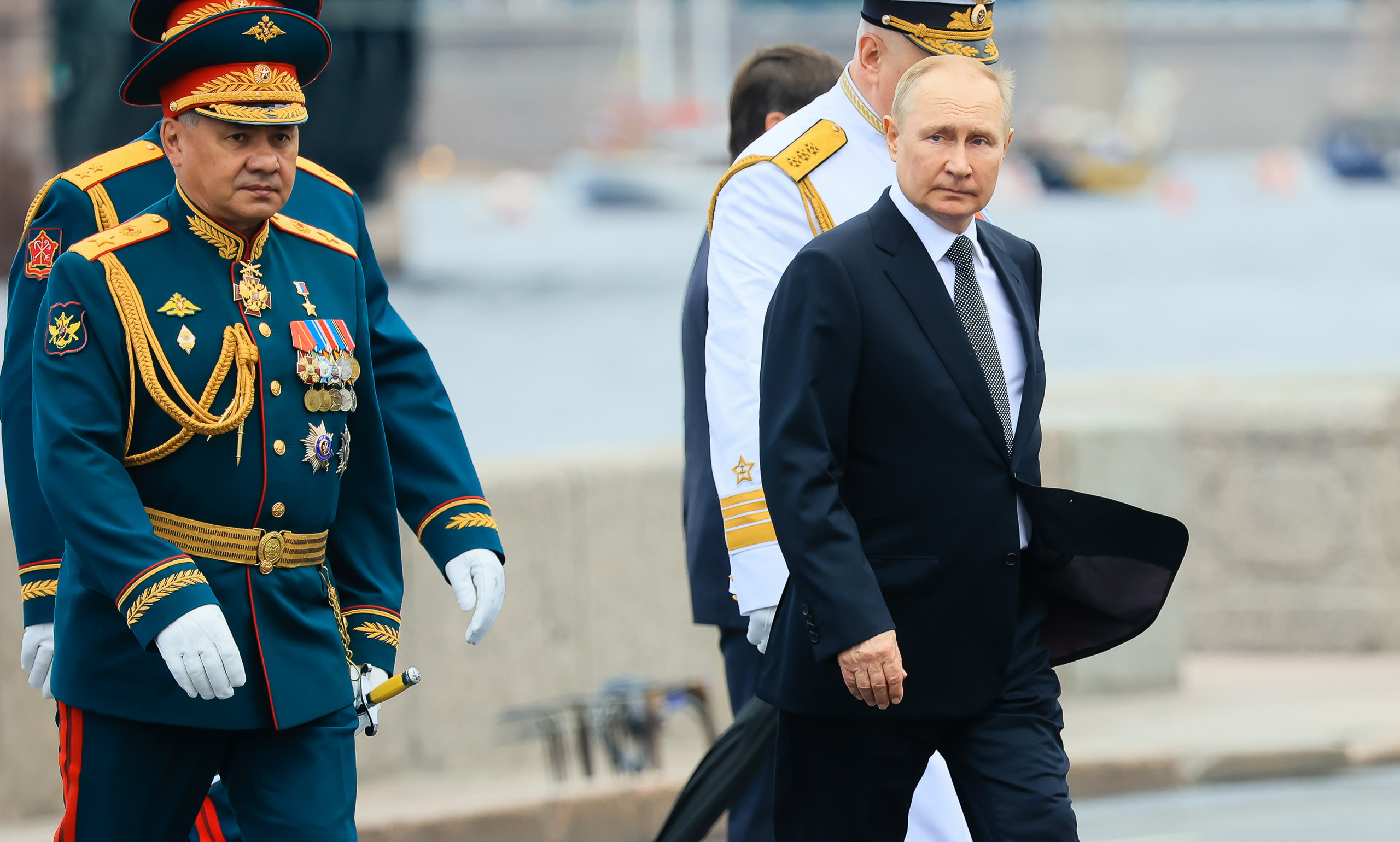 Владимир Путин на День Военно-морского флота — 2022 в Санкт-Петербурге. Моя фотография