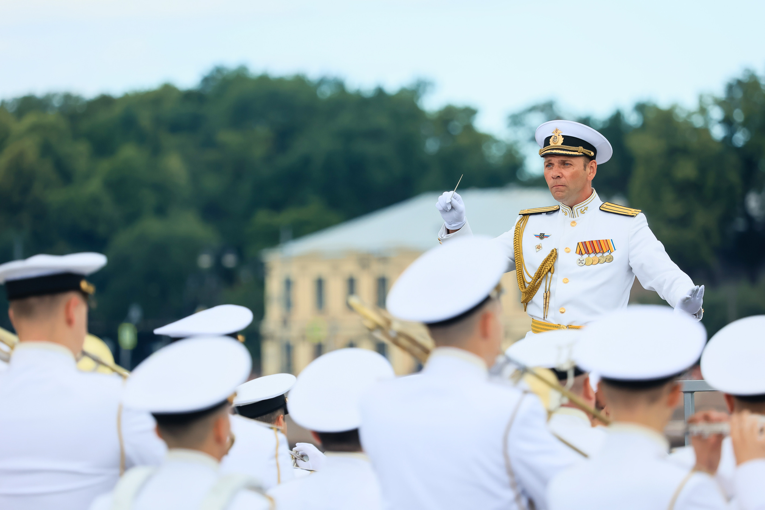 Владимир Путин на День Военно-морского флота — 2022 в Санкт-Петербурге. Моя фотография