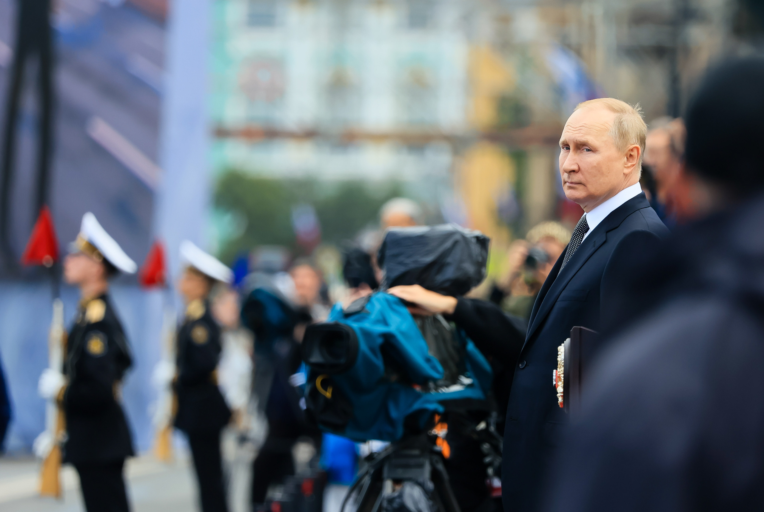 Владимир Путин на День Военно-морского флота — 2022 в Санкт-Петербурге. Моя фотография