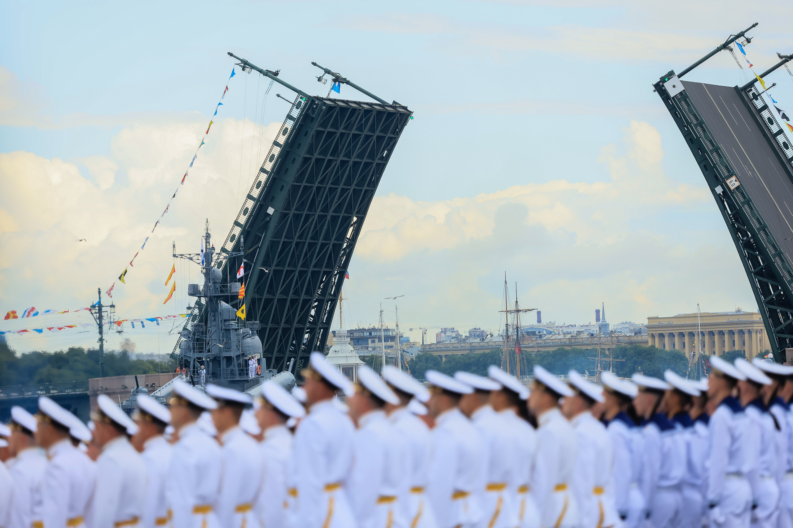 Владимир Путин на День Военно-морского флота — 2022 в Санкт-Петербурге. Моя фотография
