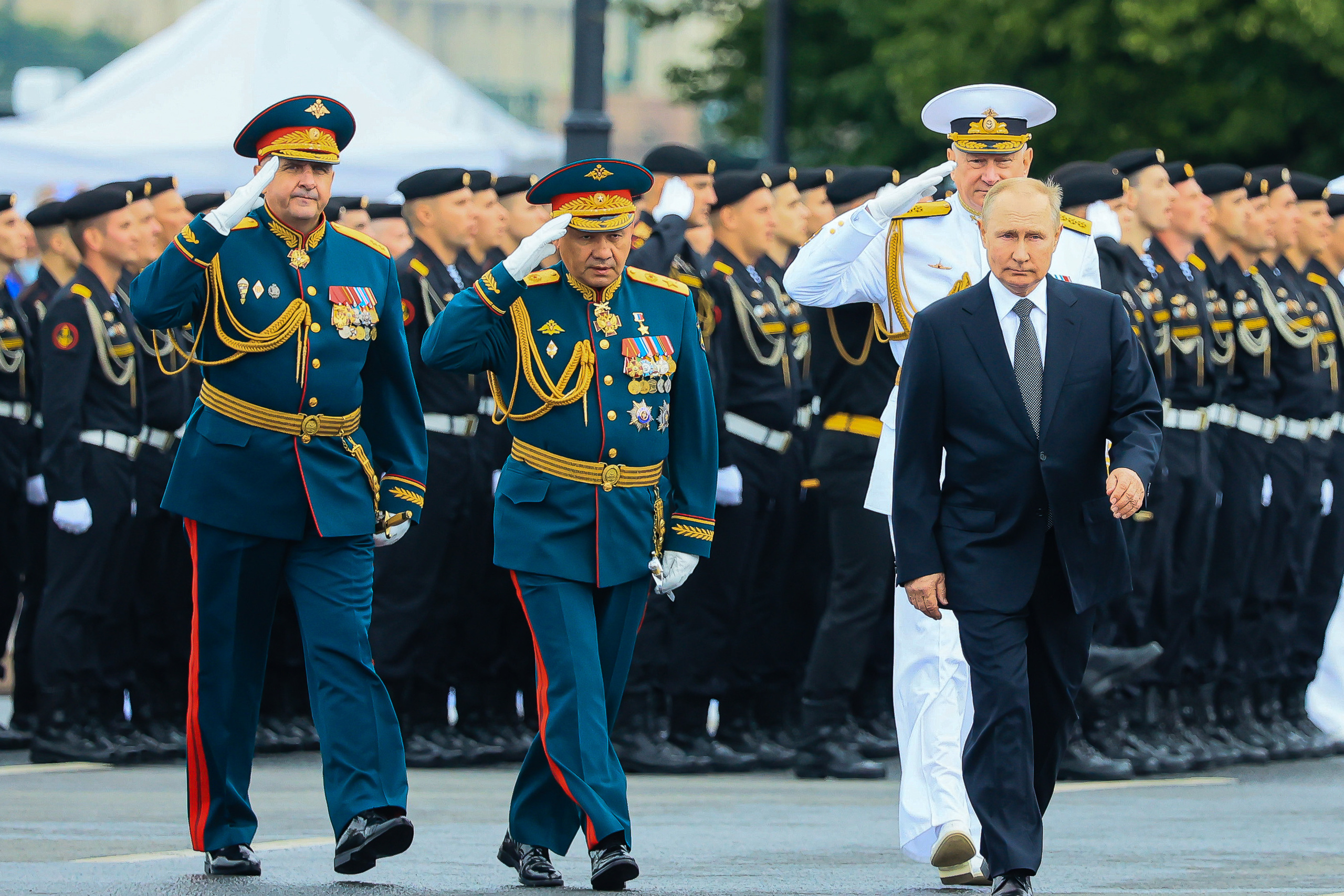 Владимир Путин на День Военно-морского флота — 2022 в Санкт-Петербурге. Моя фотография