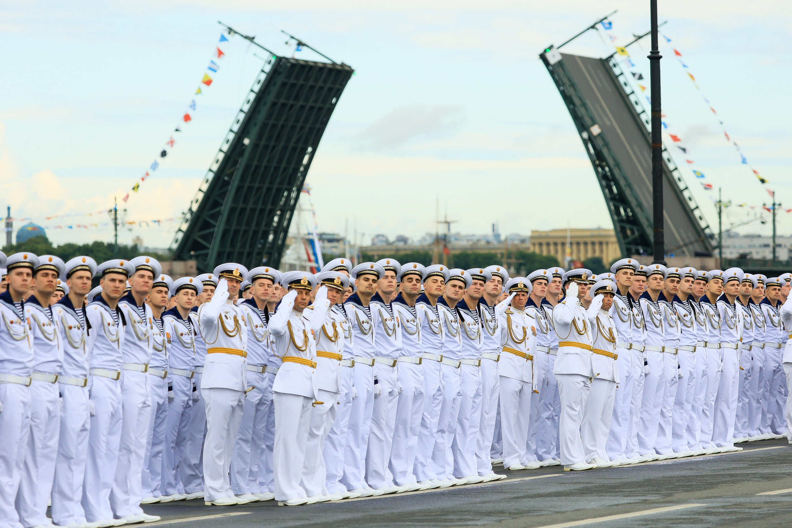 Владимир Путин на День Военно-морского флота — 2022 в Санкт-Петербурге. Моя фотография