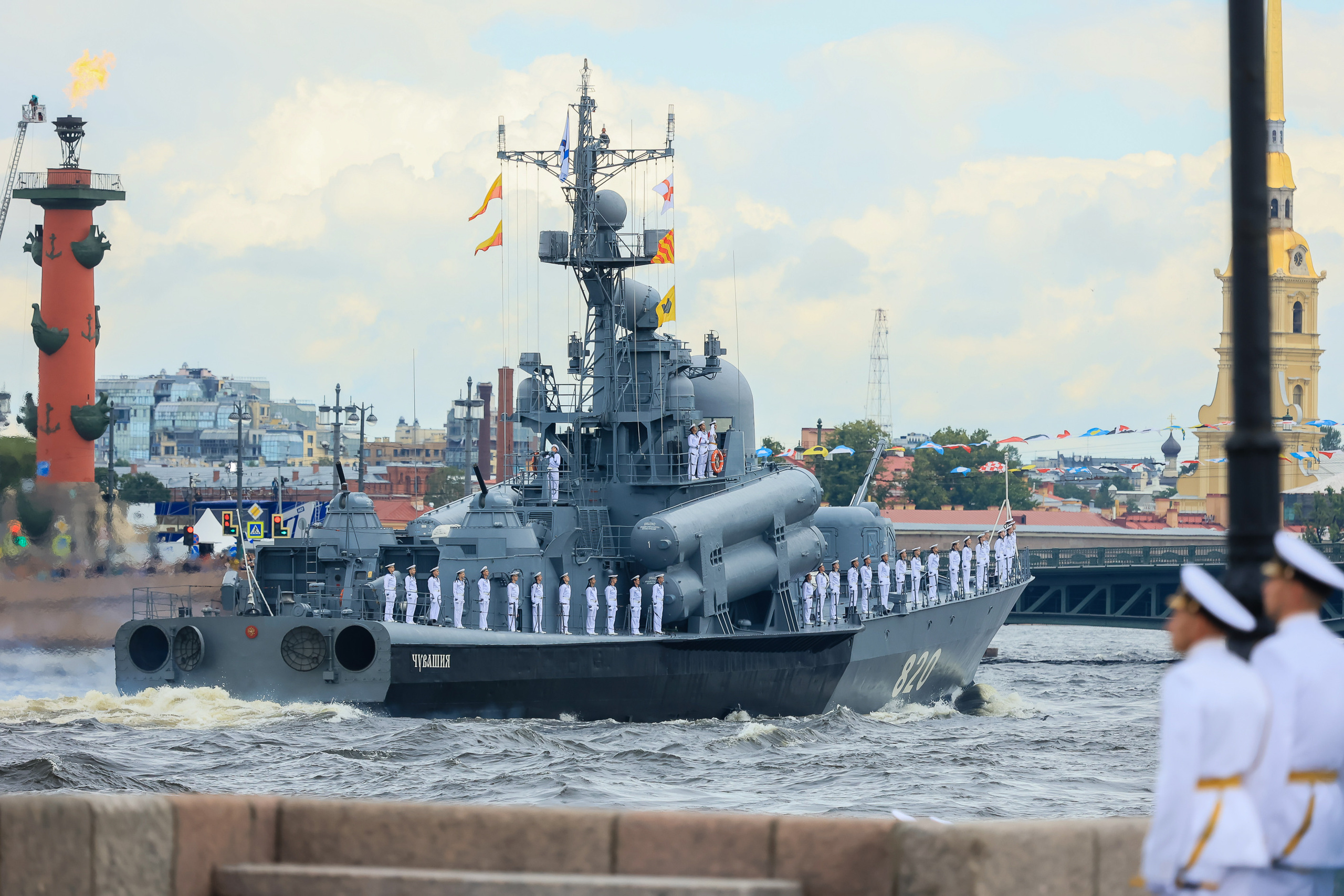 Владимир Путин на День Военно-морского флота — 2022 в Санкт-Петербурге. Моя фотография