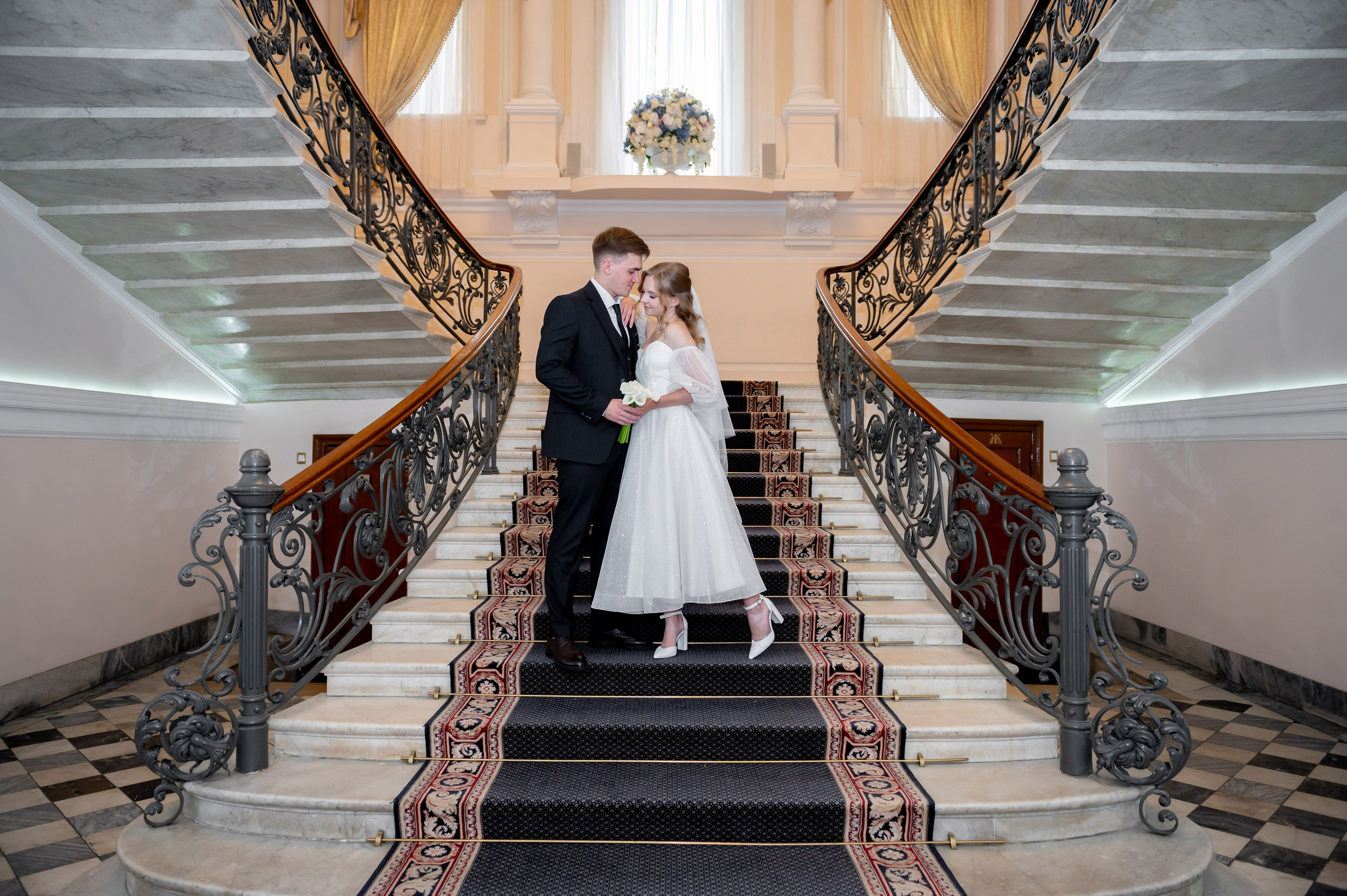 Анастасия и Михаил (Второй Дворец Бракосочетания на Фурштатской улице 52, фотосессия в Таврическом парке). Портретный, семейный и свадебный фотограф в Санкт-Петербурге и в Пушкине Ширяев Денис