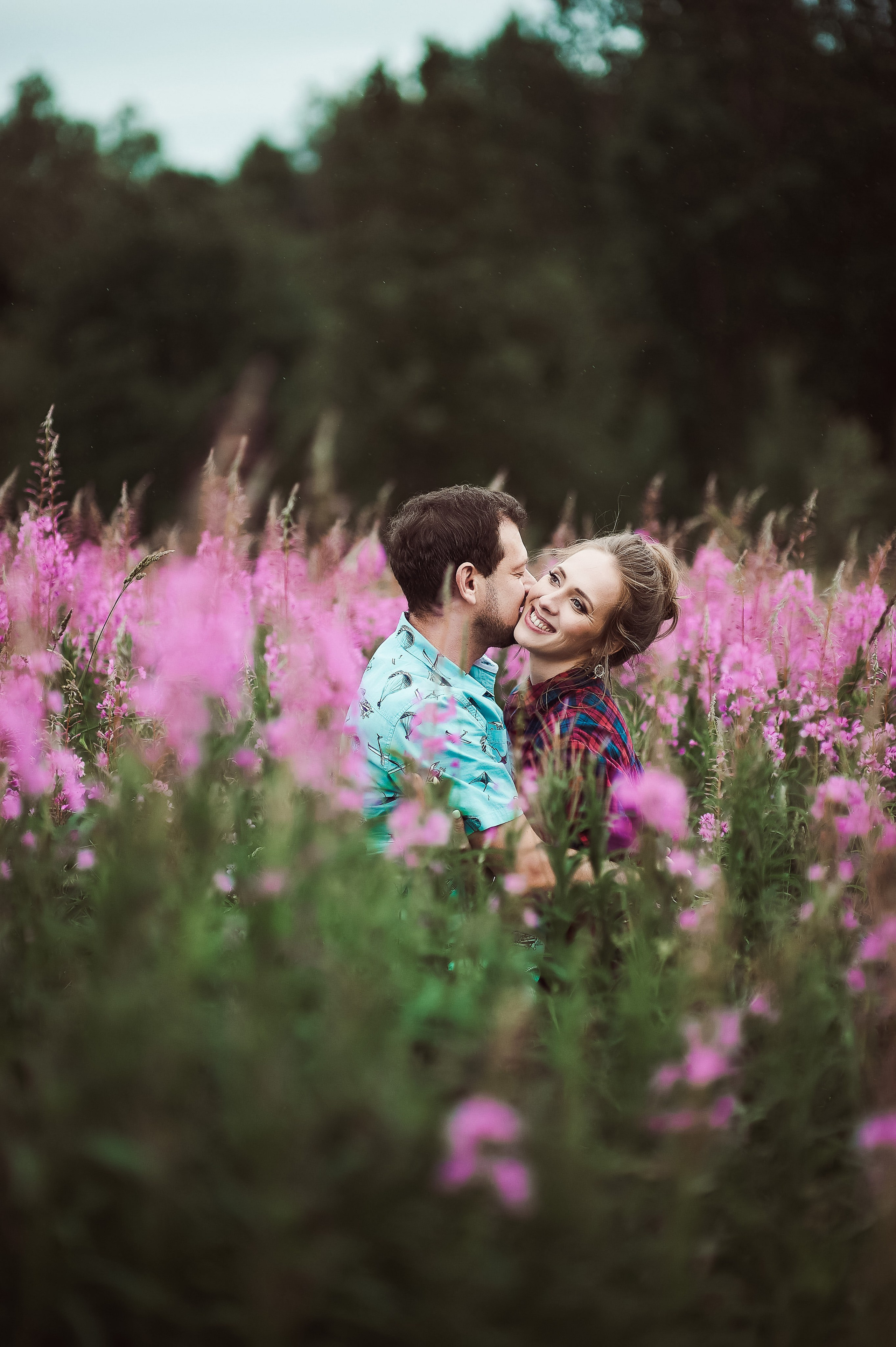 Александра и Вячеслав (фотосессия Love story на природе). Портретный, семейный и свадебный фотограф в Санкт-Петербурге и в Пушкине Ширяев Денис
