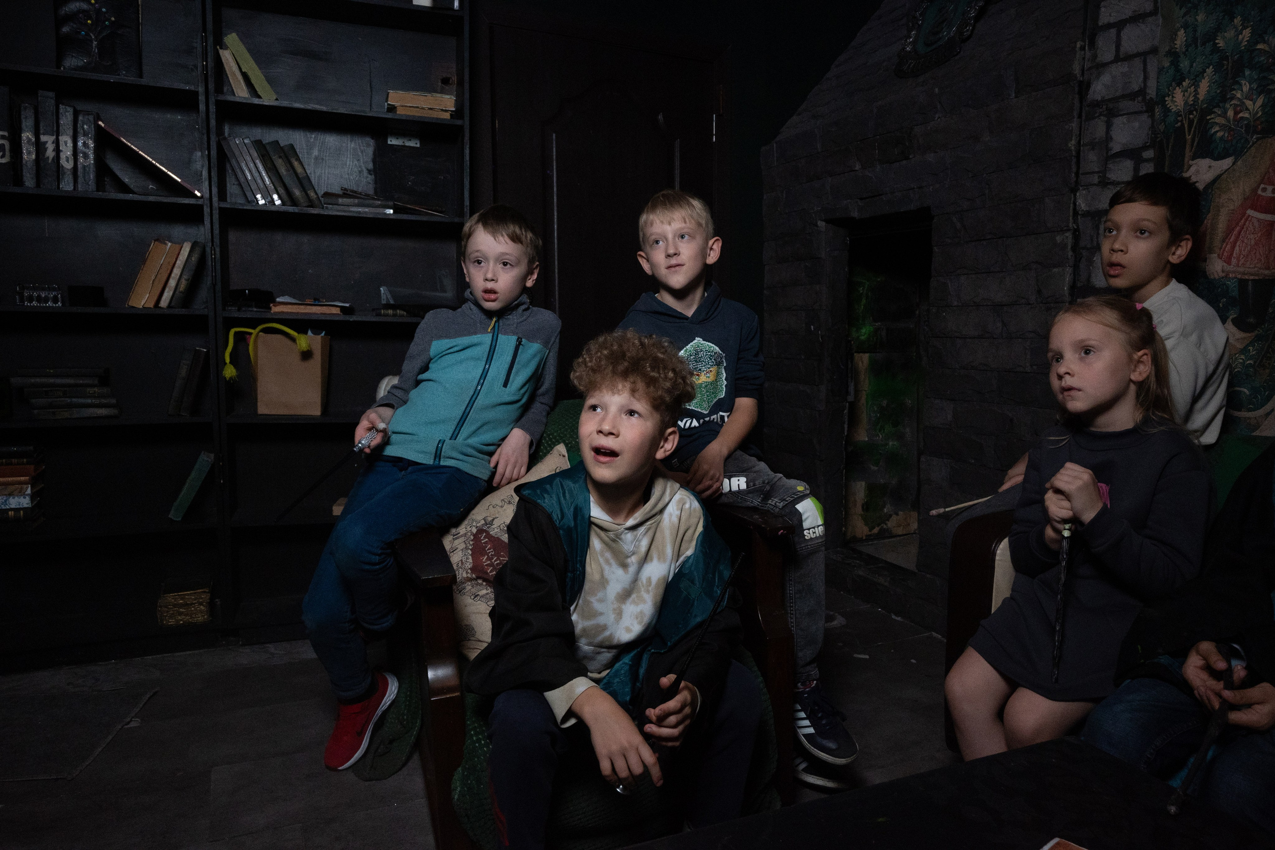 День рождения ребенка в «Подземелье Слизерин». Фотограф мероприятий в Москве