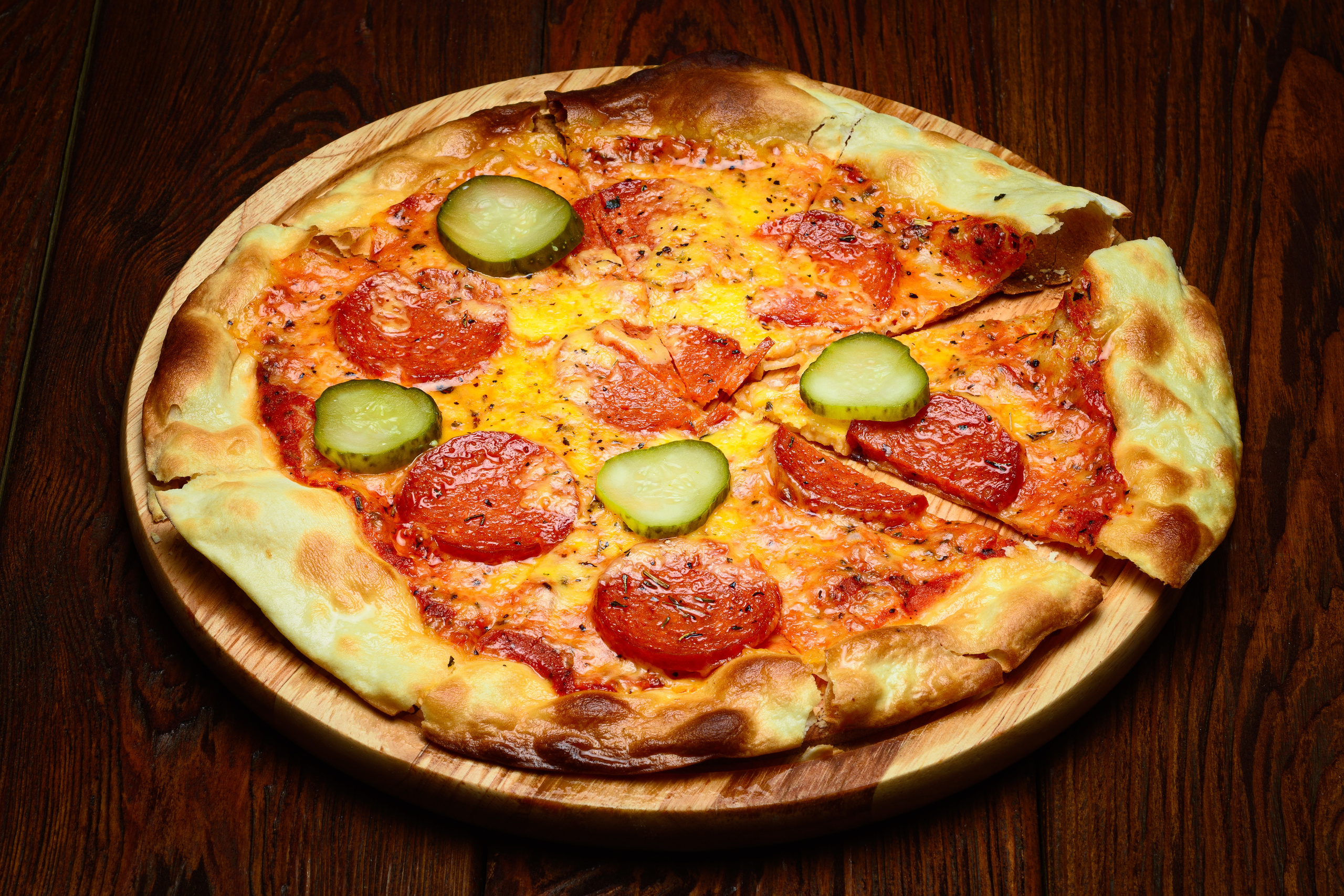 съемка меню пицца