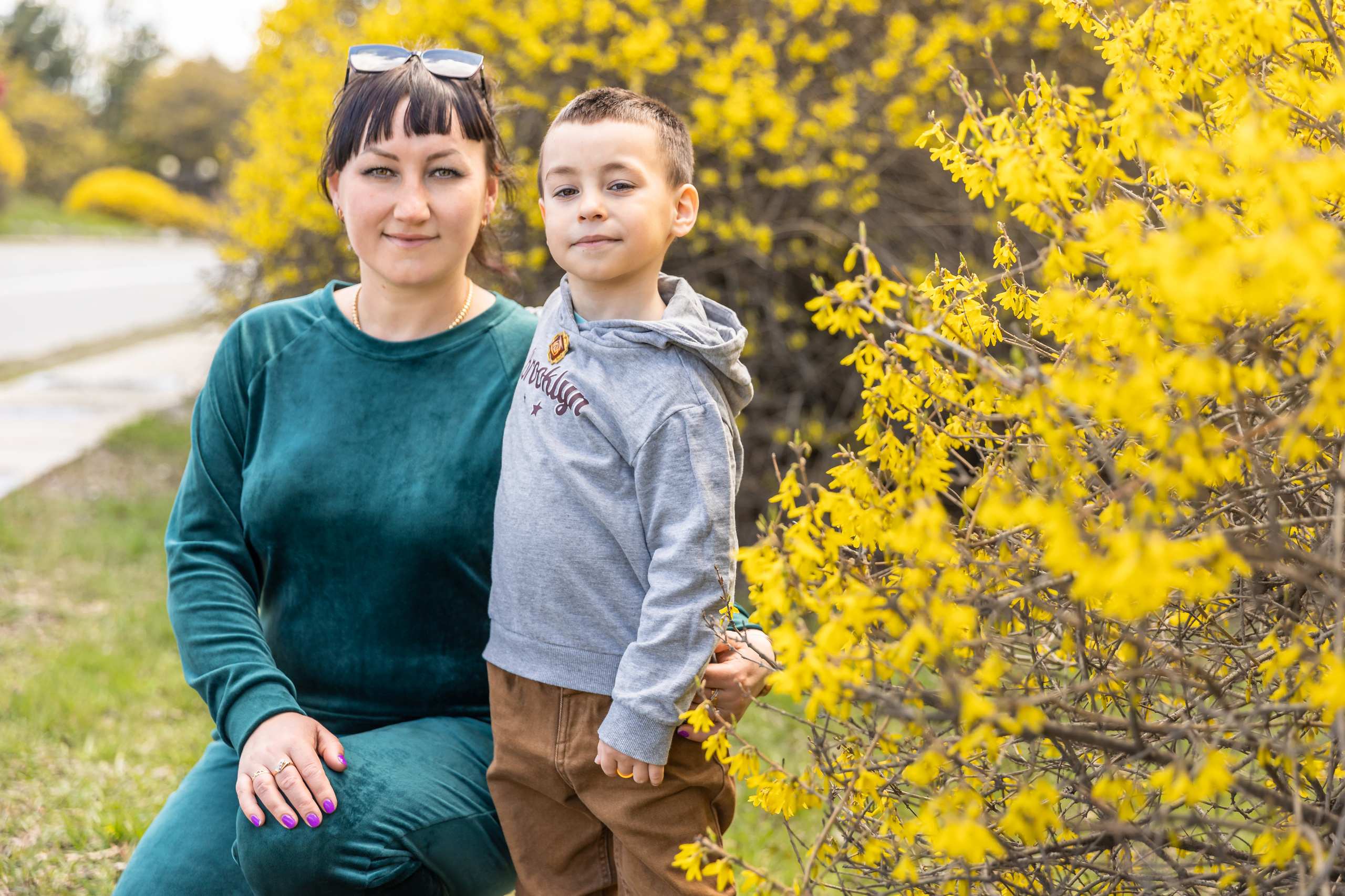Семейная прогулка в желтом цветении. Детский семейный фотограф в г. Находка Ольга Коваленко, фотостудия Memories