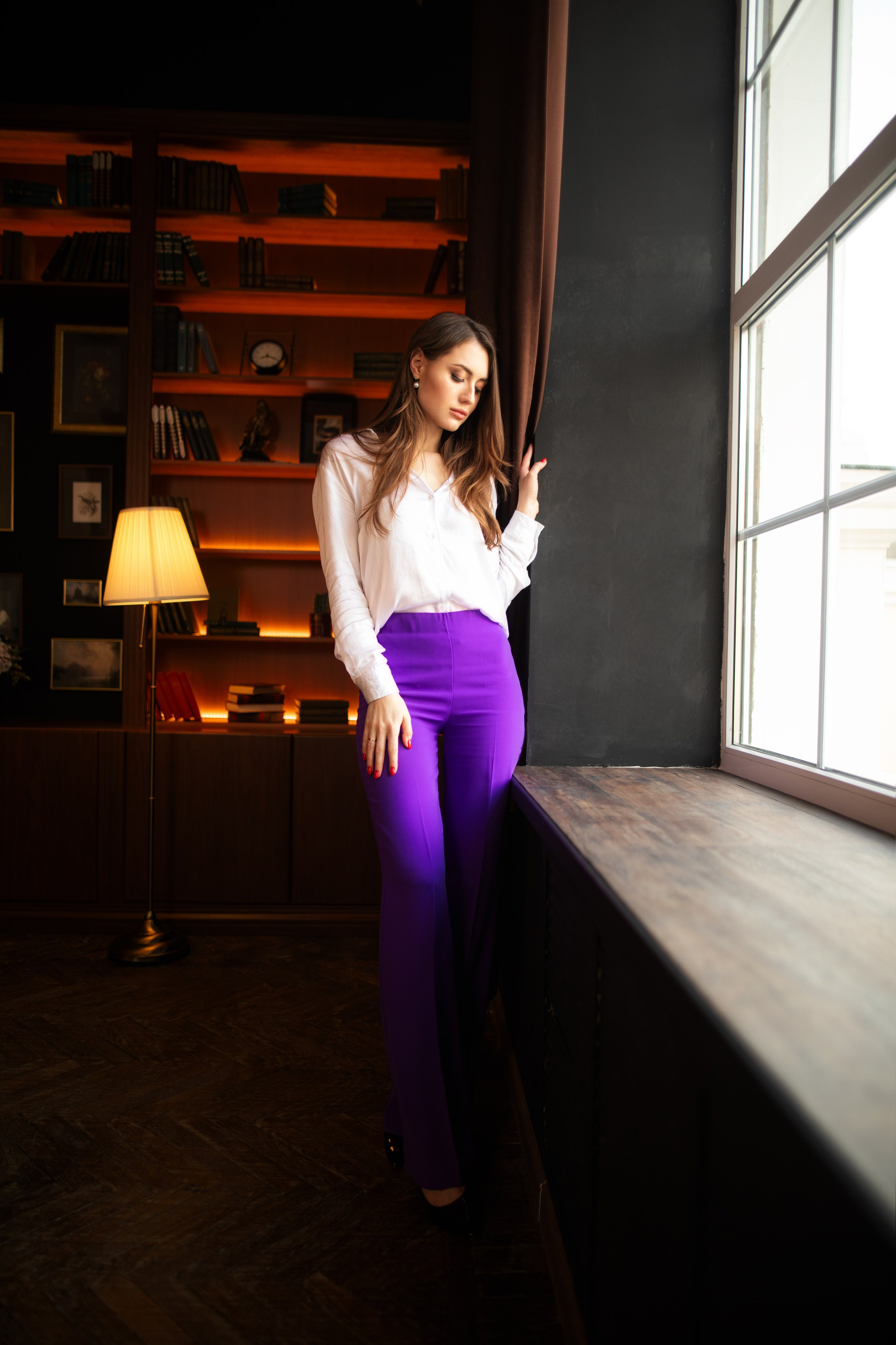 Съемка с Настей в студии с интерьером в формате для «себя»