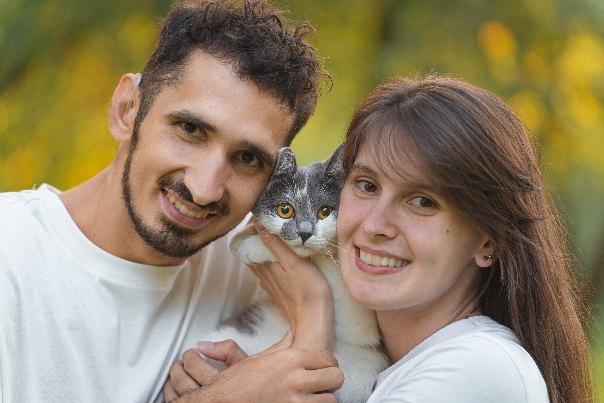 Маргарита, Михаил и кошка Лилу. Фотограф в Москве Ленарская Дарья