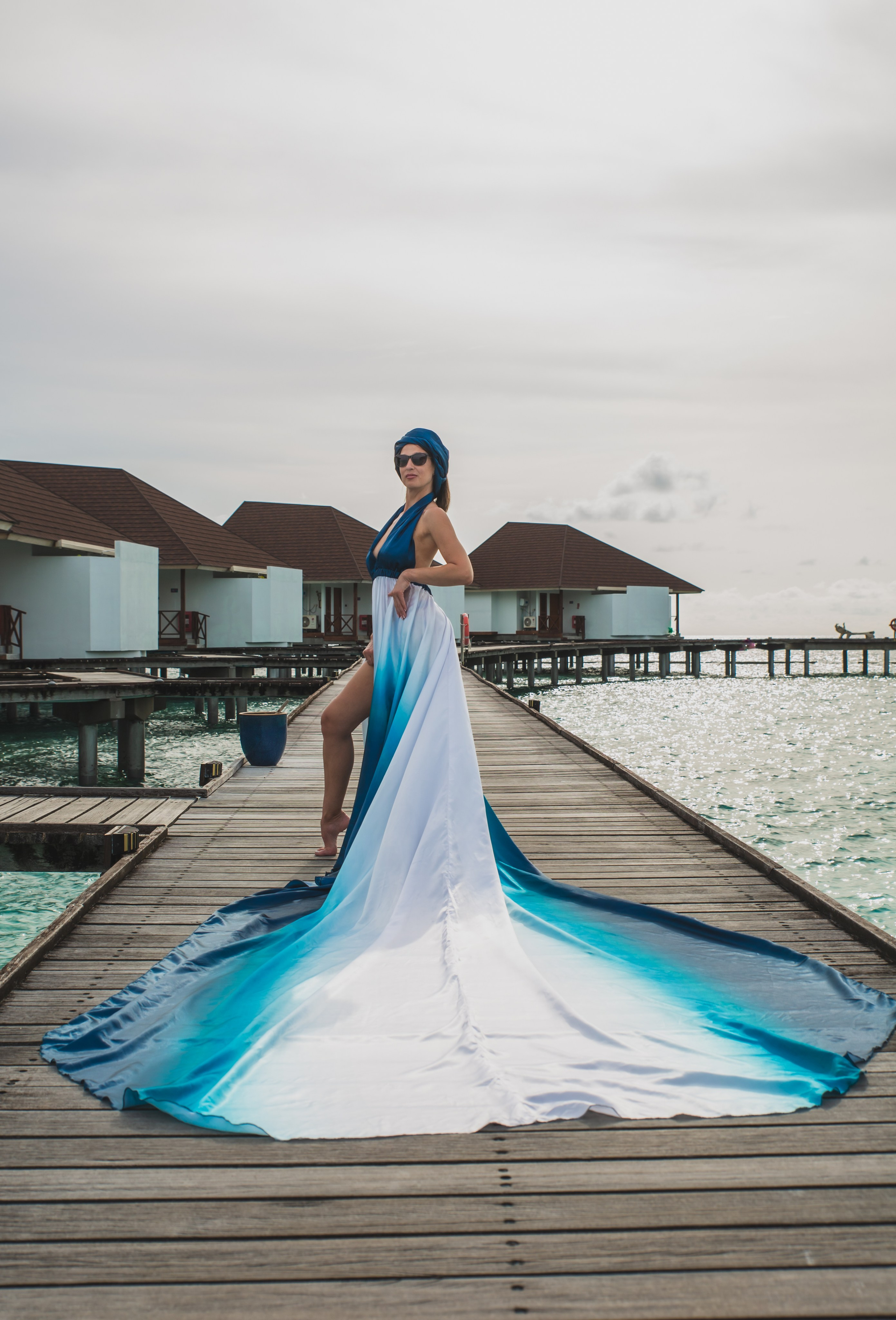 Летящие платья. Photographer in Maldives
