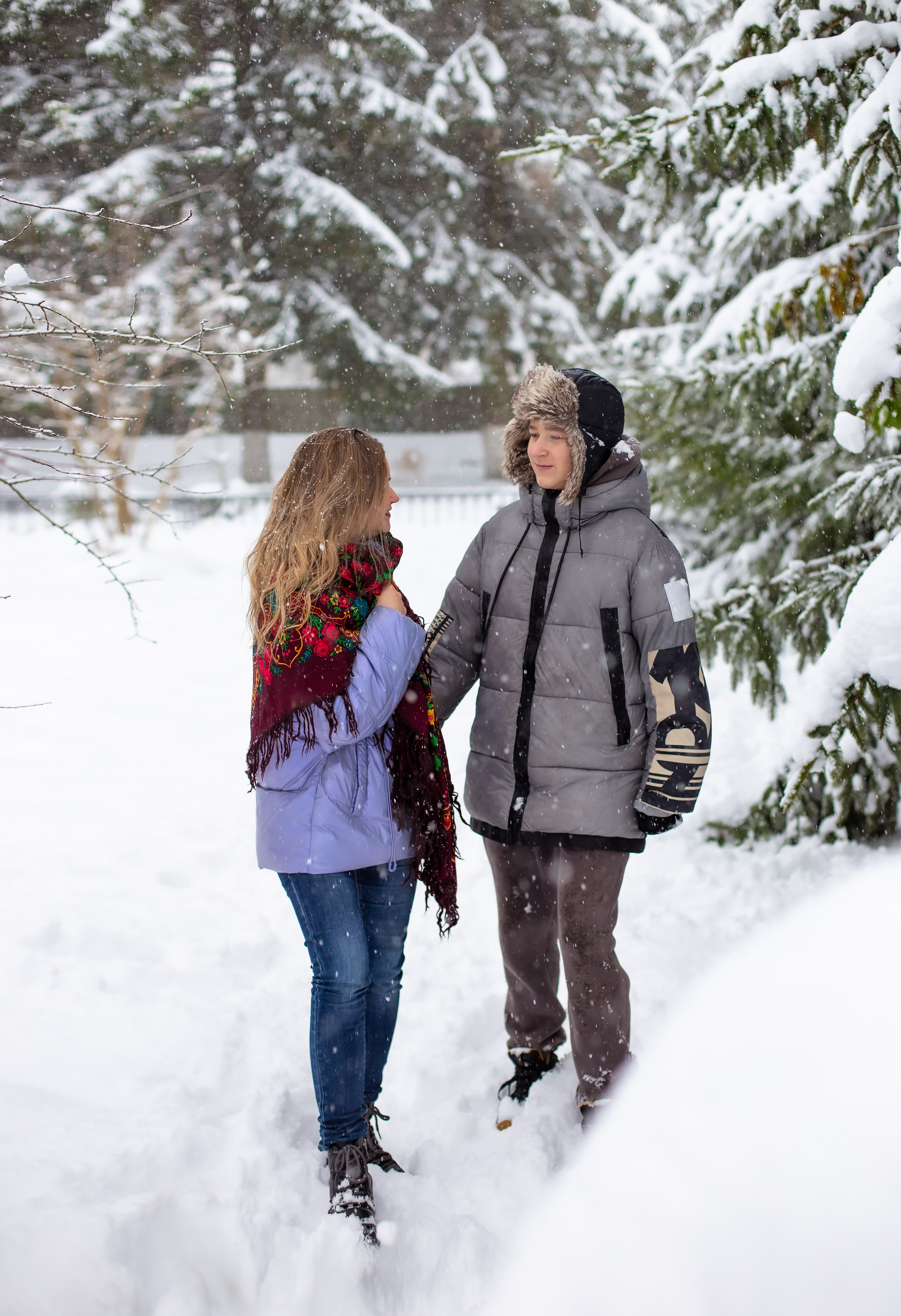 Катя и Тима. Когда выпал снег. Фотограф в Калининграде Решетникова Алина