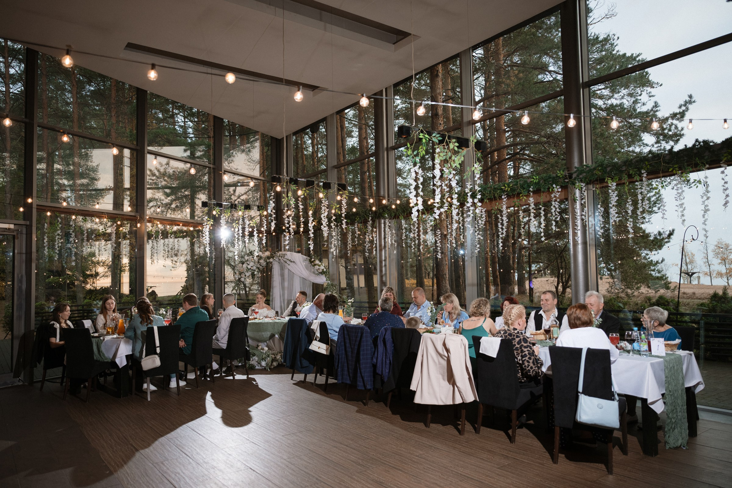 Свадебный ужин в ресторане Атлантис на Финском заливе