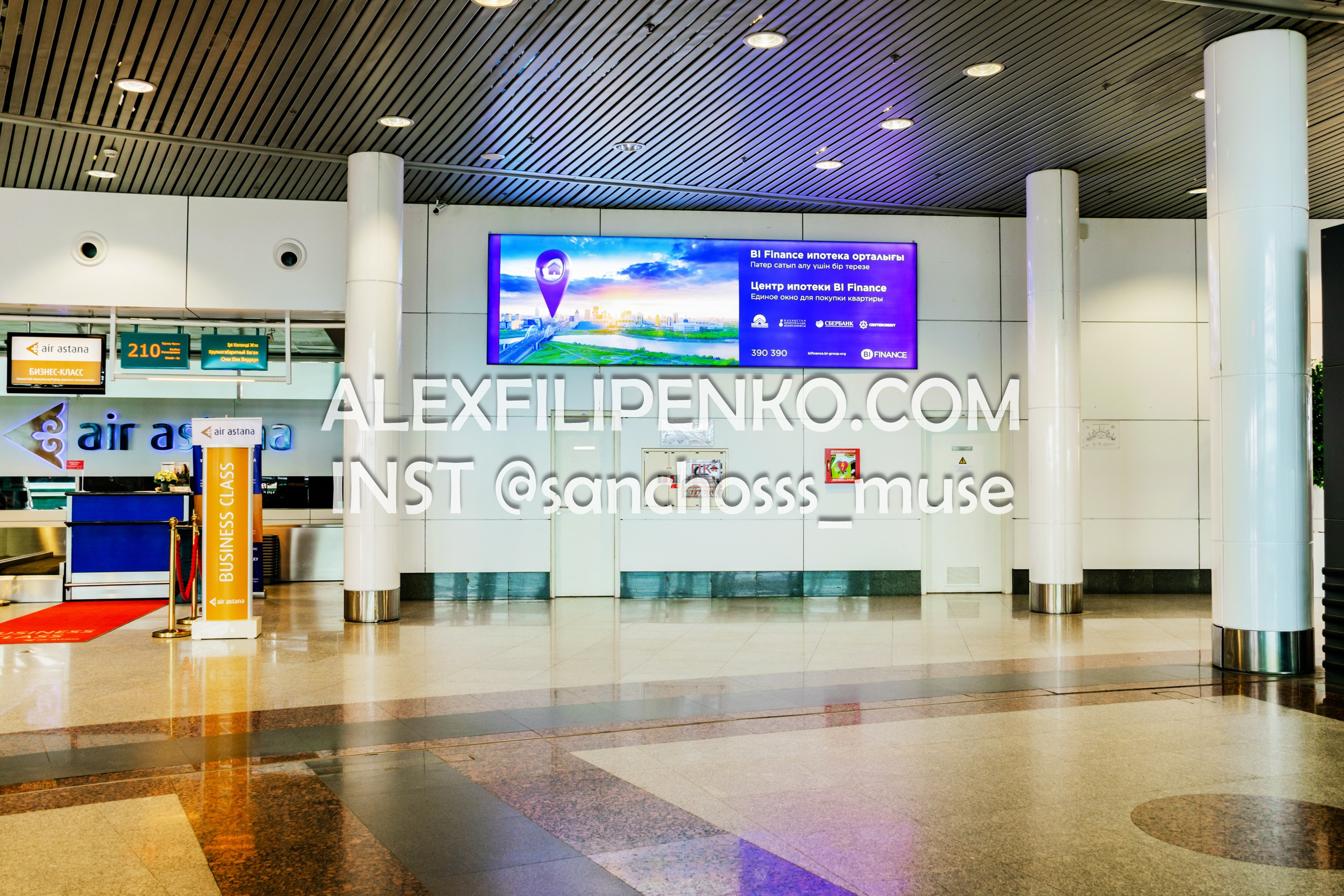 Фотосъемка для рекламного оператора MYD Production в Аэропорту Астаны. Фотограф интерьера недвижимости и архитектуры в Астане