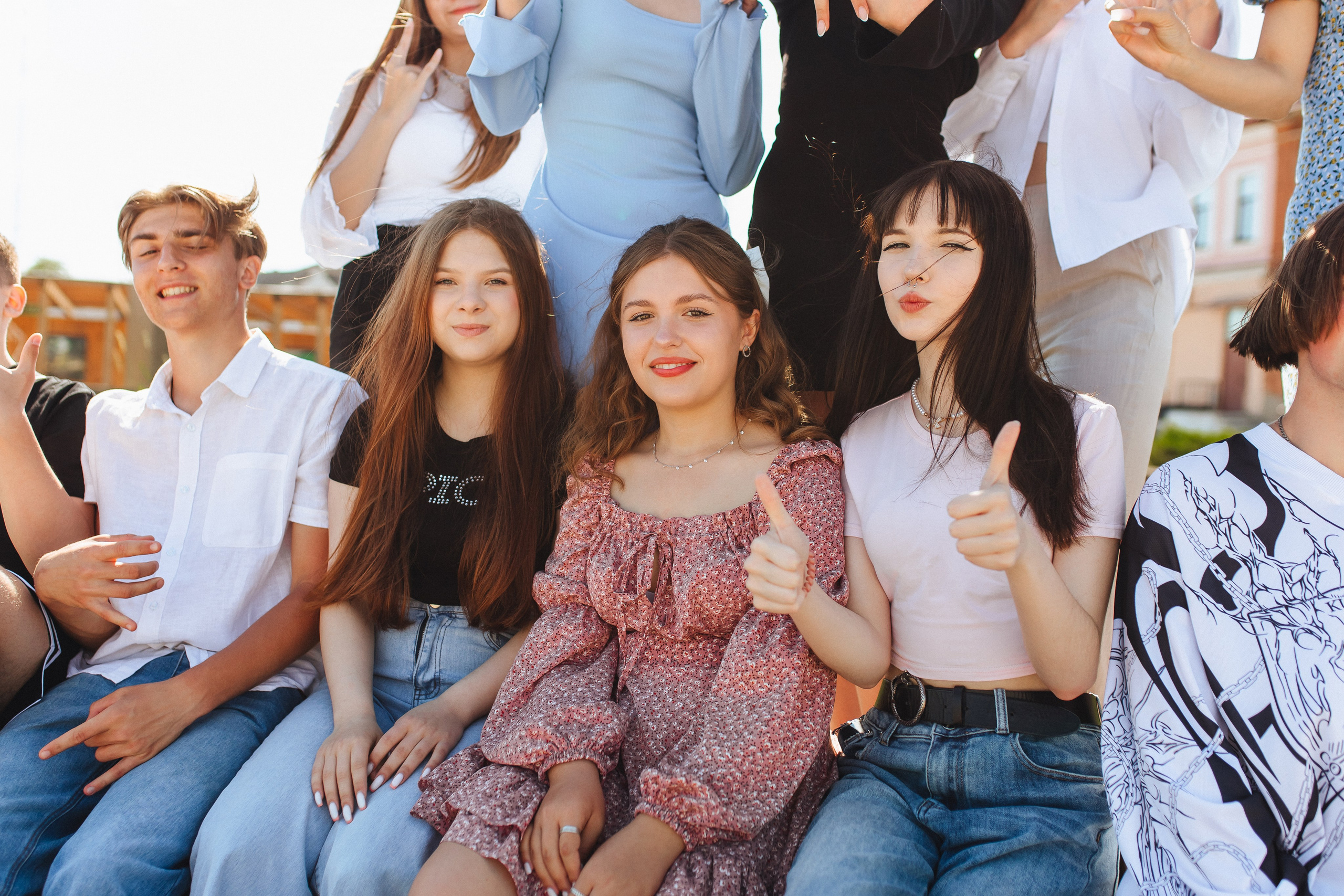 9 класс на площади. Свадебный и семейный фотограф в Туле и области Маша Костина