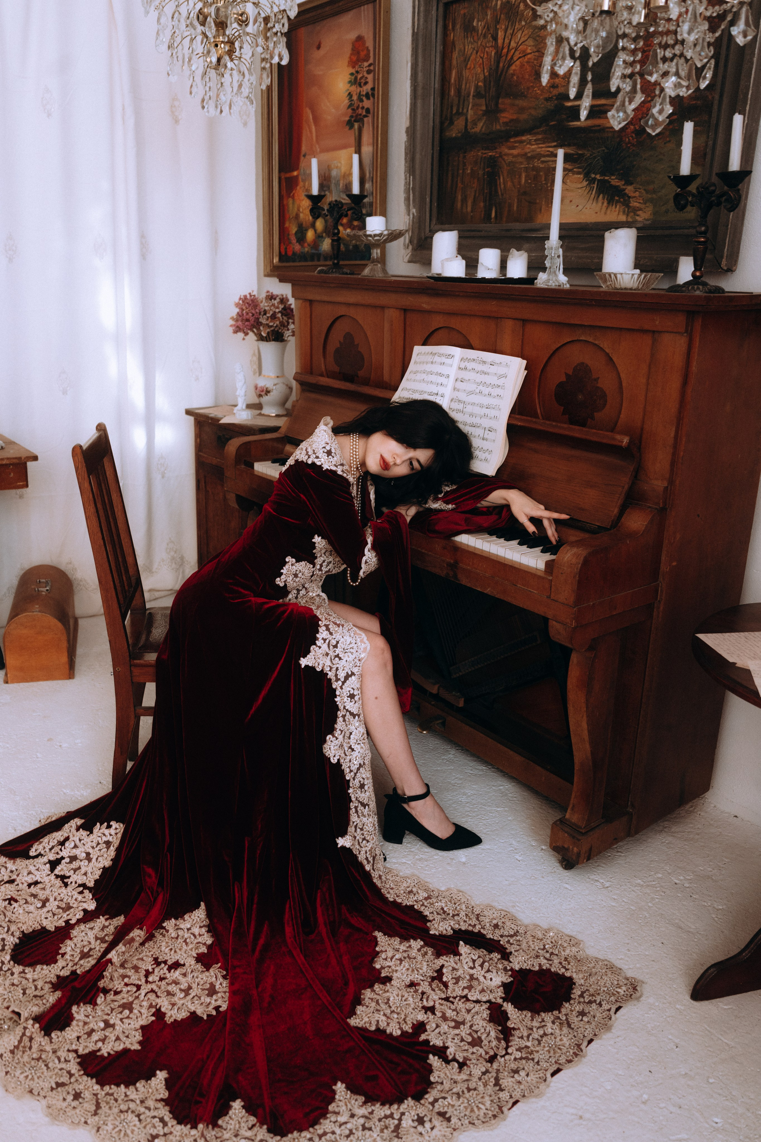 Готическая фотосессия в фотостудии. Портретный свадебный фотограф Крым | Евгения Щитенко