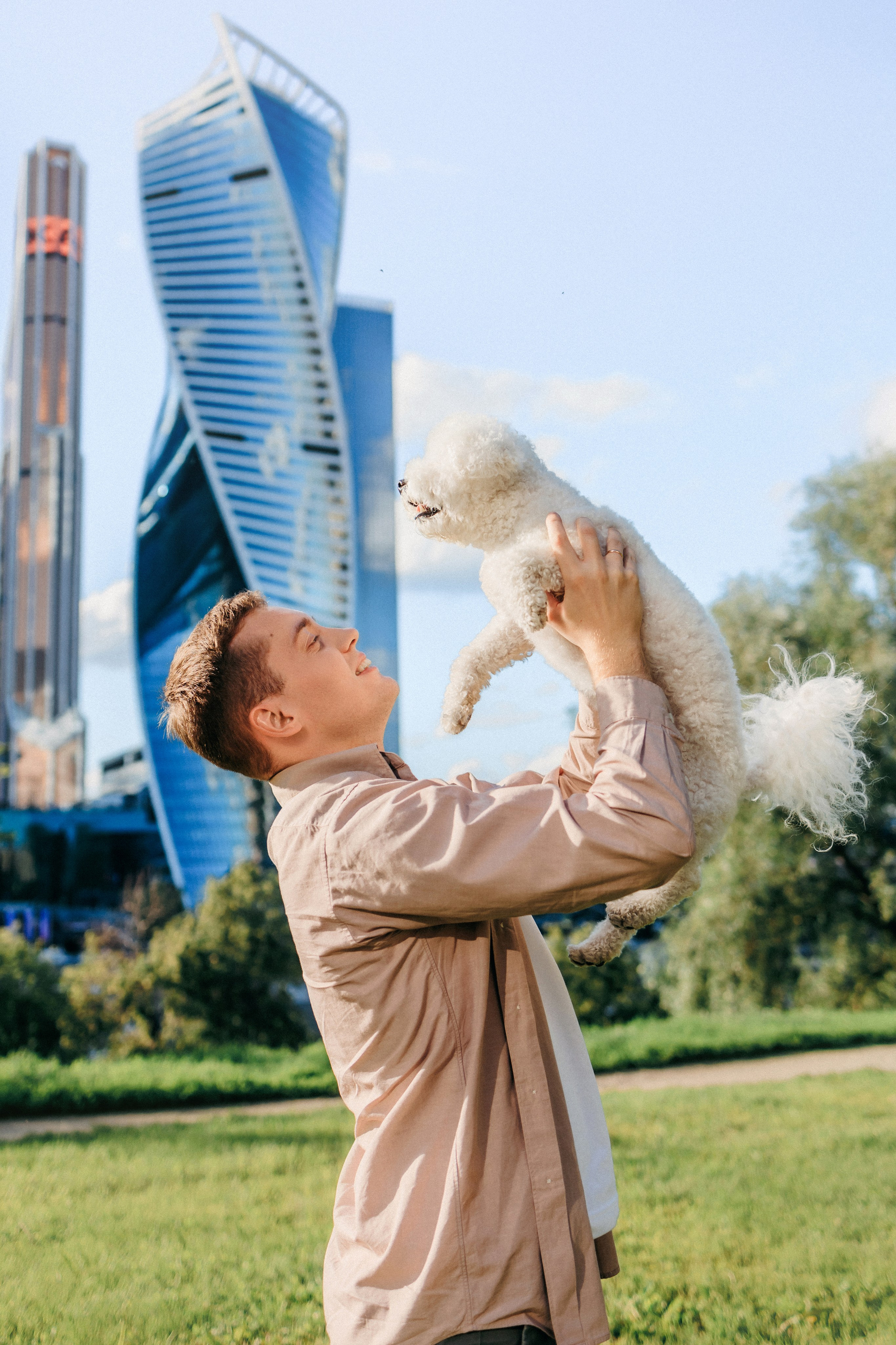 Марина, Данил и Бруно. Фотограф-анималист Елена Радченко, Москва