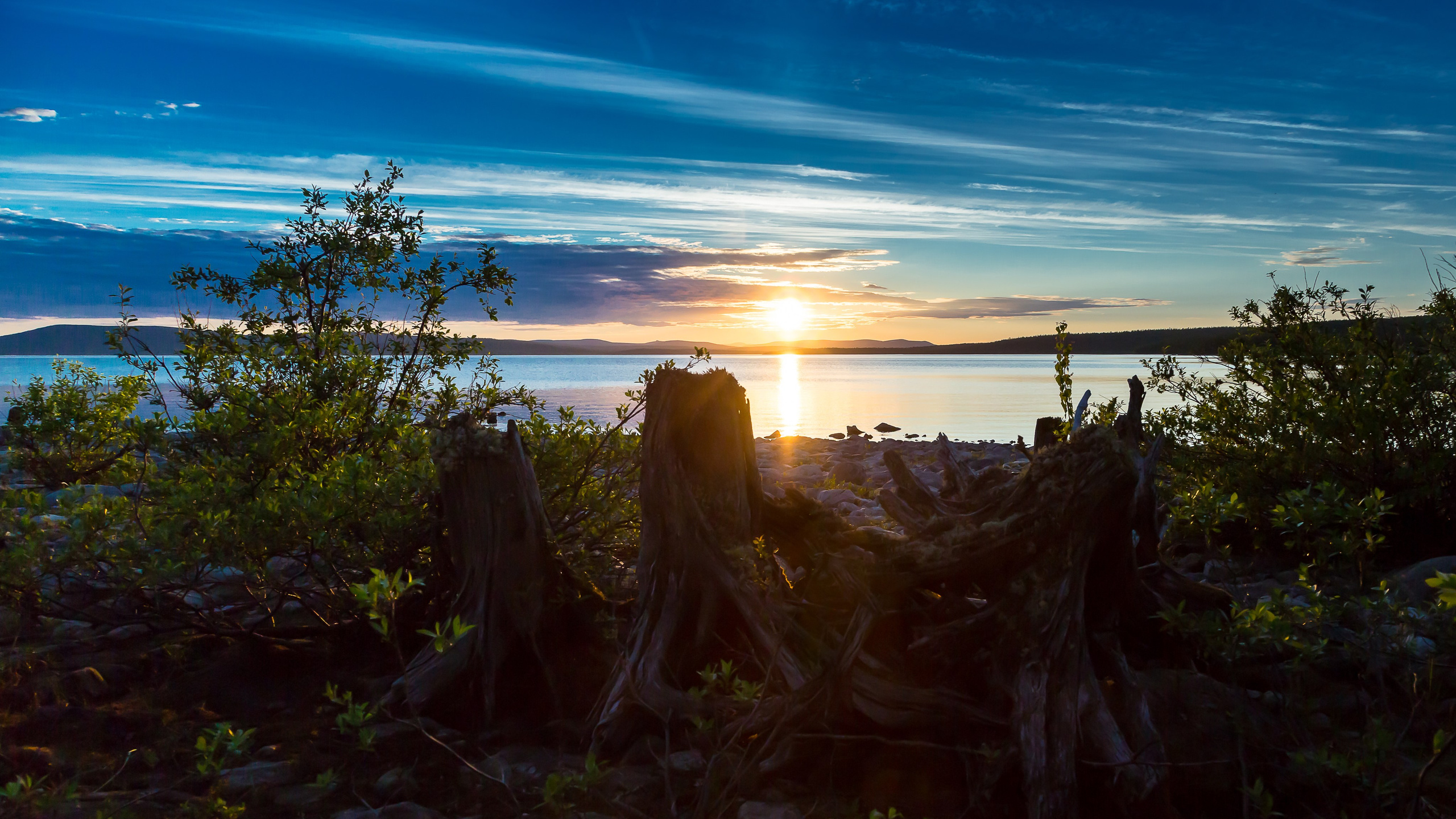 Солнечные ночи Крайнего Севера. Пейзажи Крайнего Севера. Баренцево море, Рыбачий, Средний, Немецкий