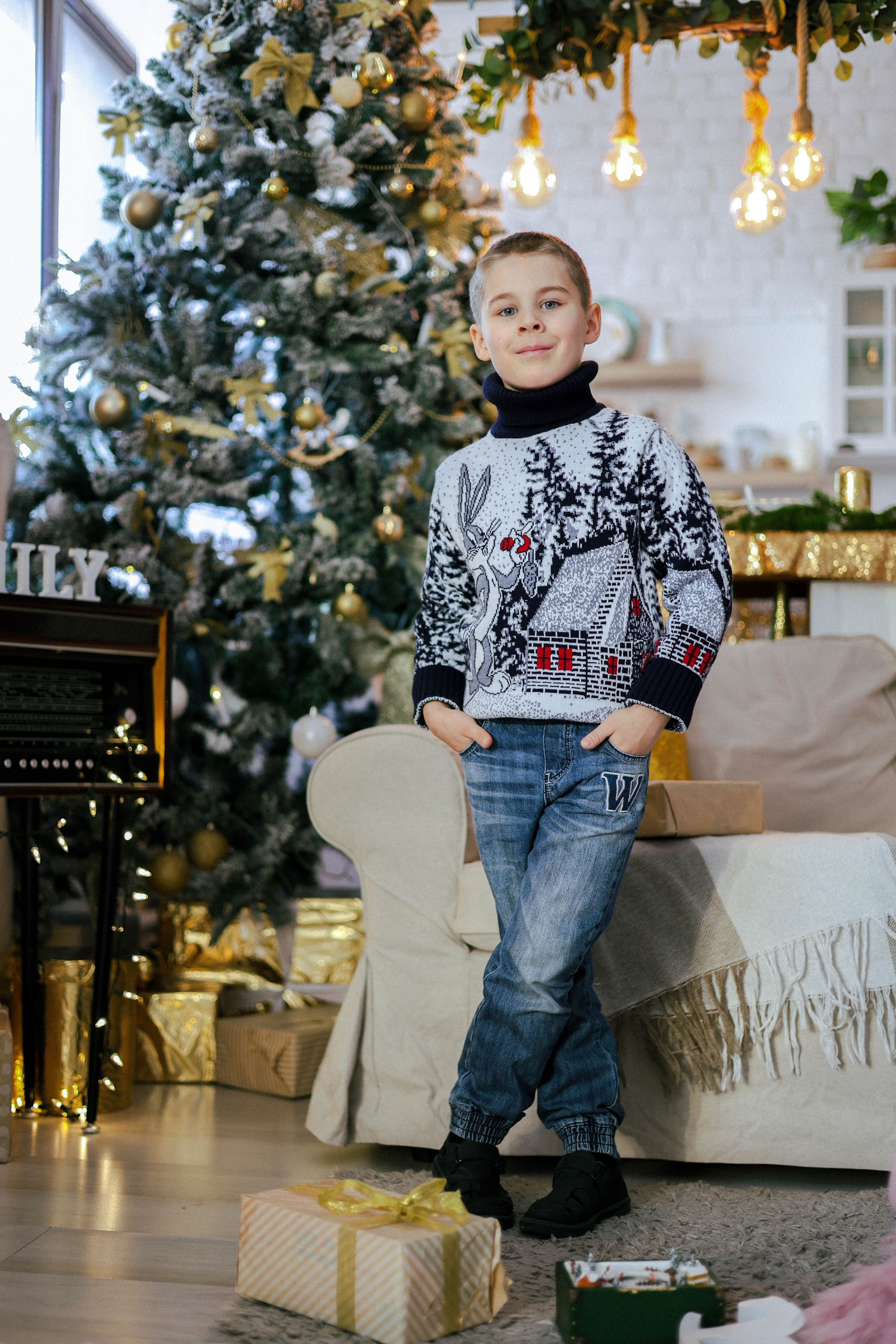 Новогодняя история «Нелля и ее семья». Фотограф в Москве Анастасия Калинина