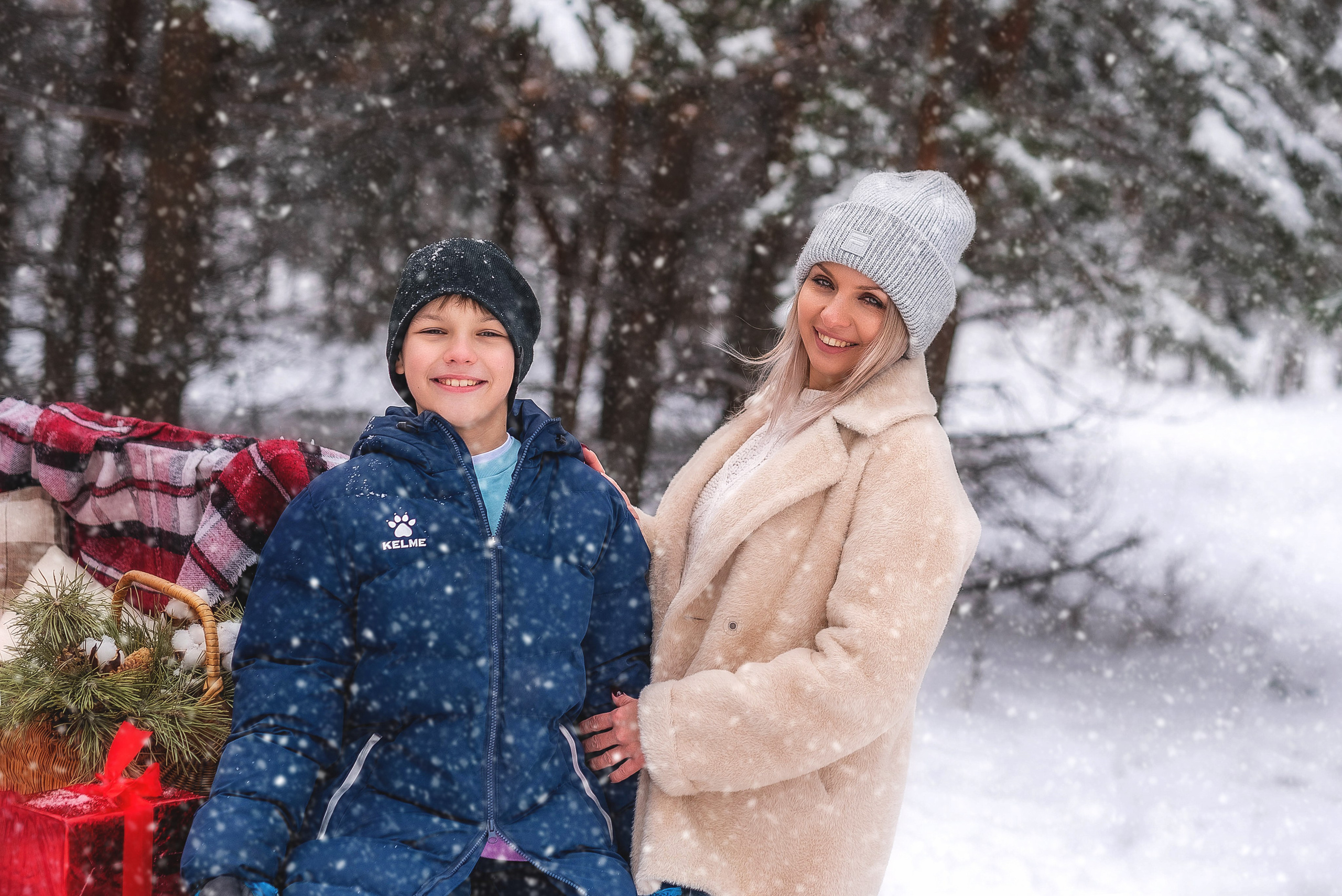 Фотосессия с зимним пикапом. Семейный, детский фотограф в Воронеже Анна Никитина